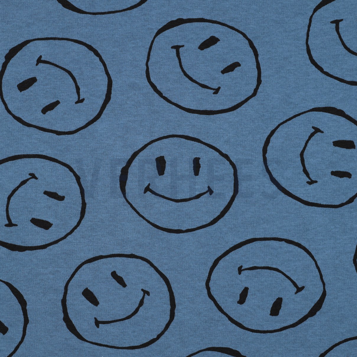JOGGING HAPPY FACE BLUE (high resolution)
