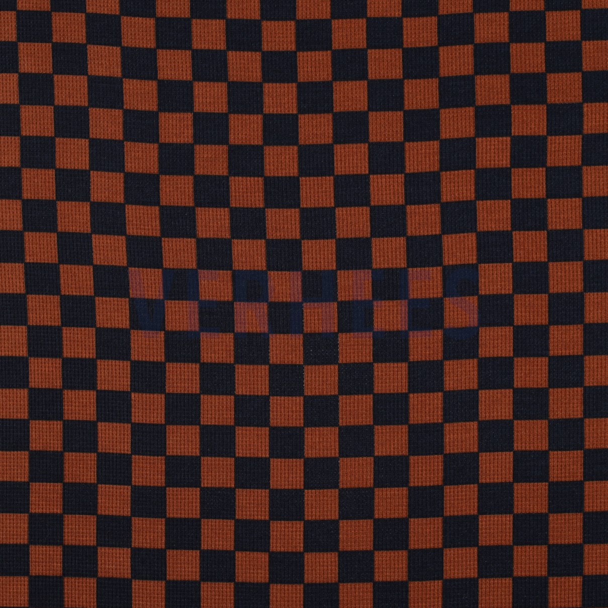 KNITTED WAFFLE CHECK BROWN (high resolution)