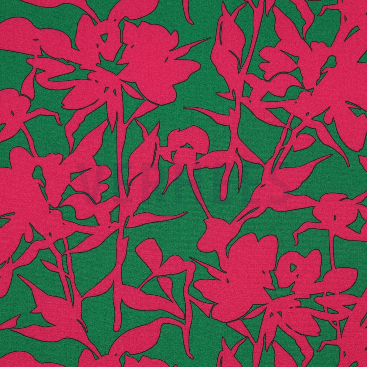 MAGNOLIA STRETCH GRAPHIC GREEN / PINK (high resolution)