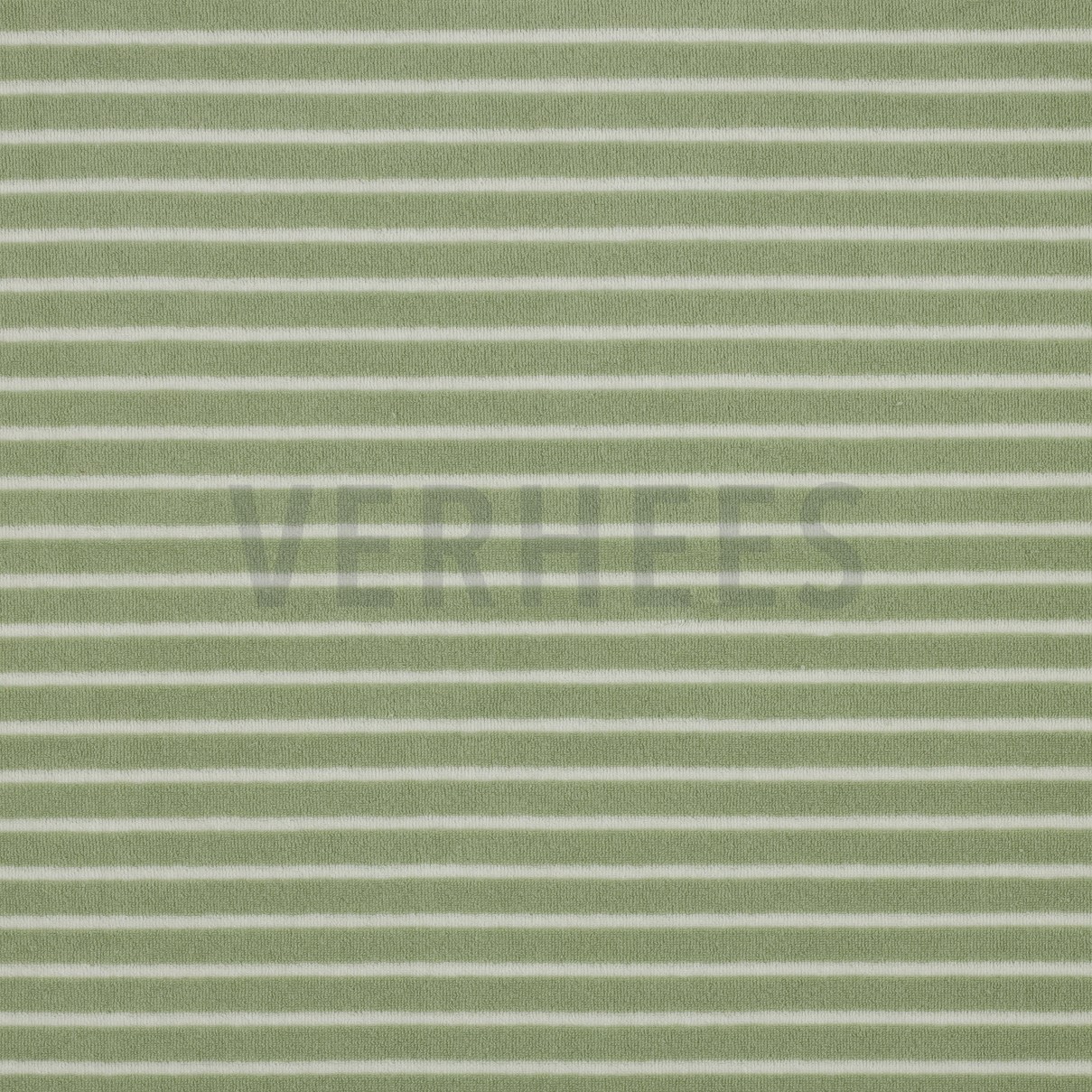 TOWELING YARN DYED STRIPES MINT / OFF WHITE (high resolution)