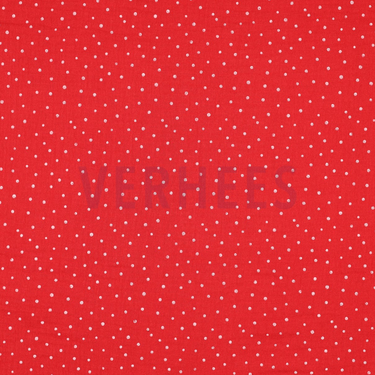 DOUBLE GAUZE LITTLE DOTS RED (high resolution)