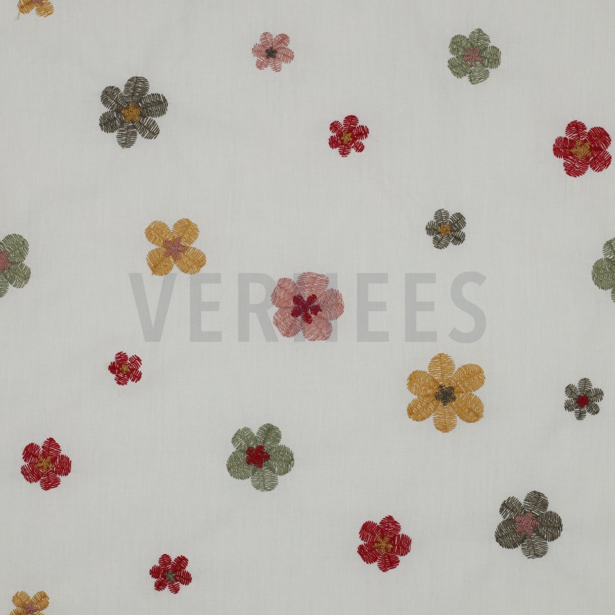 COTTON VOILE EMBROIDERY FLOWERS ECRU (high resolution)