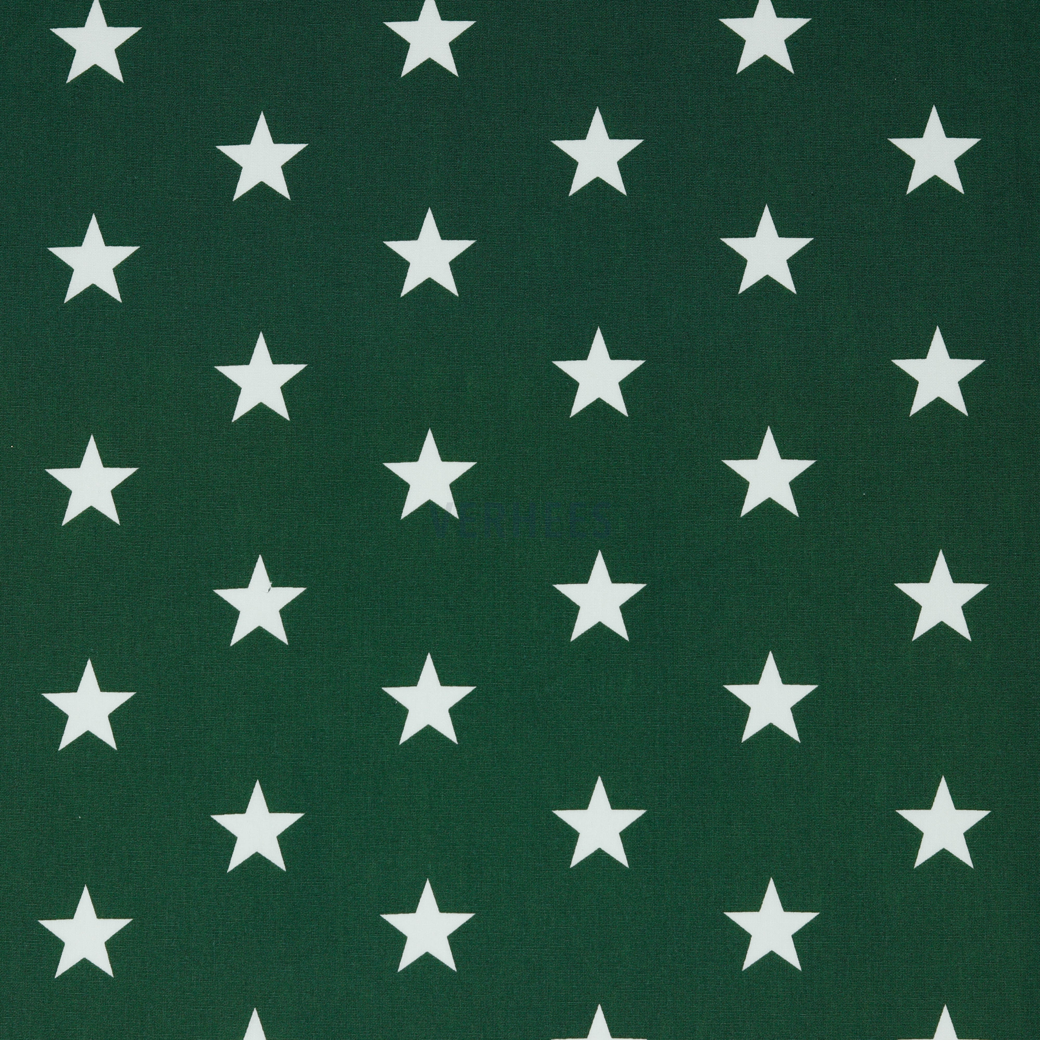 POPLIN STARS DARK GREEN (high resolution)