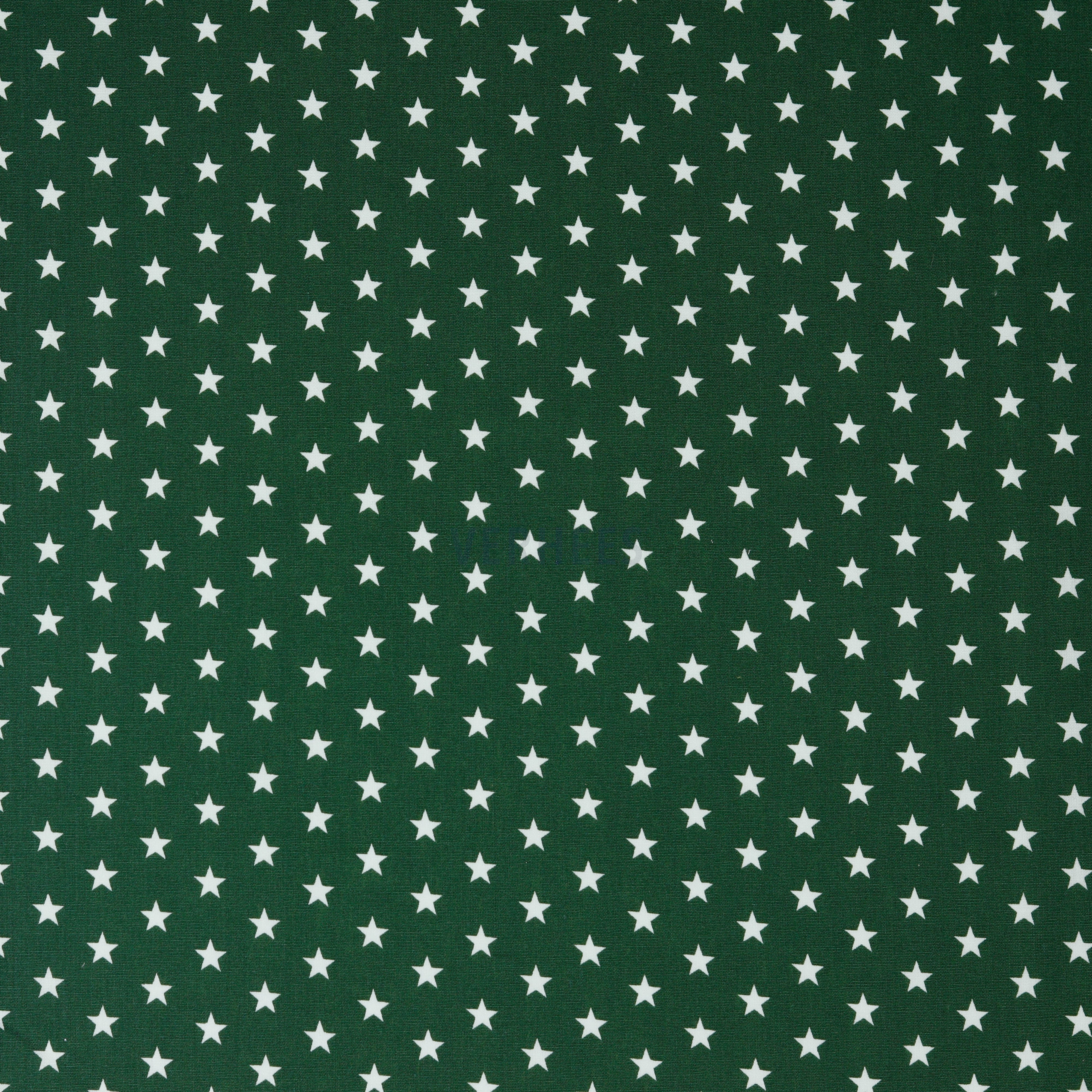 POPLIN PETIT STARS DARK GREEN (high resolution)