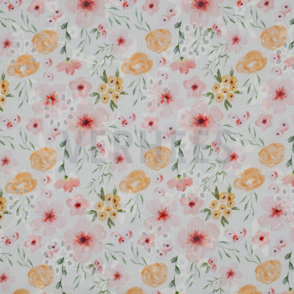 COTTON EMBROIDERY DIGITAL FLOWERS WHITE (high resolution)