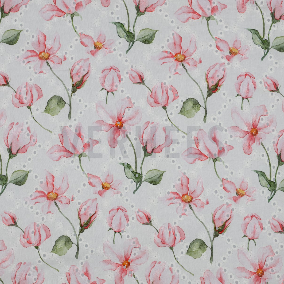 COTTON EMBROIDERY DIGITAL FLOWERS WHITE (high resolution)