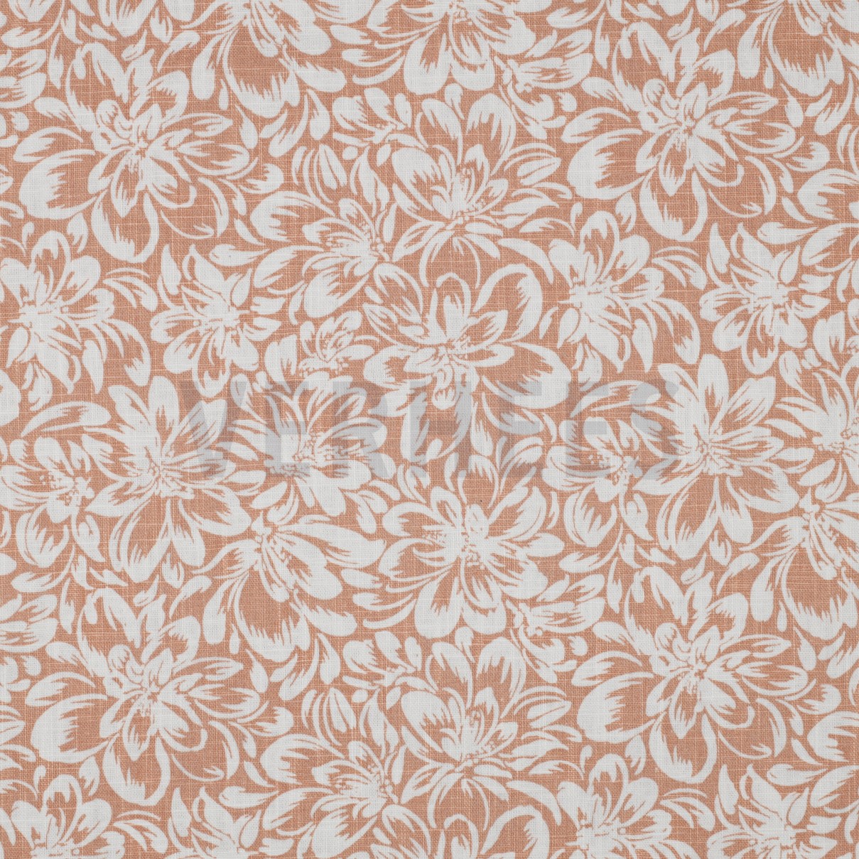 LINEN WASHED FLOWERS LIGHT APRICOT (high resolution)