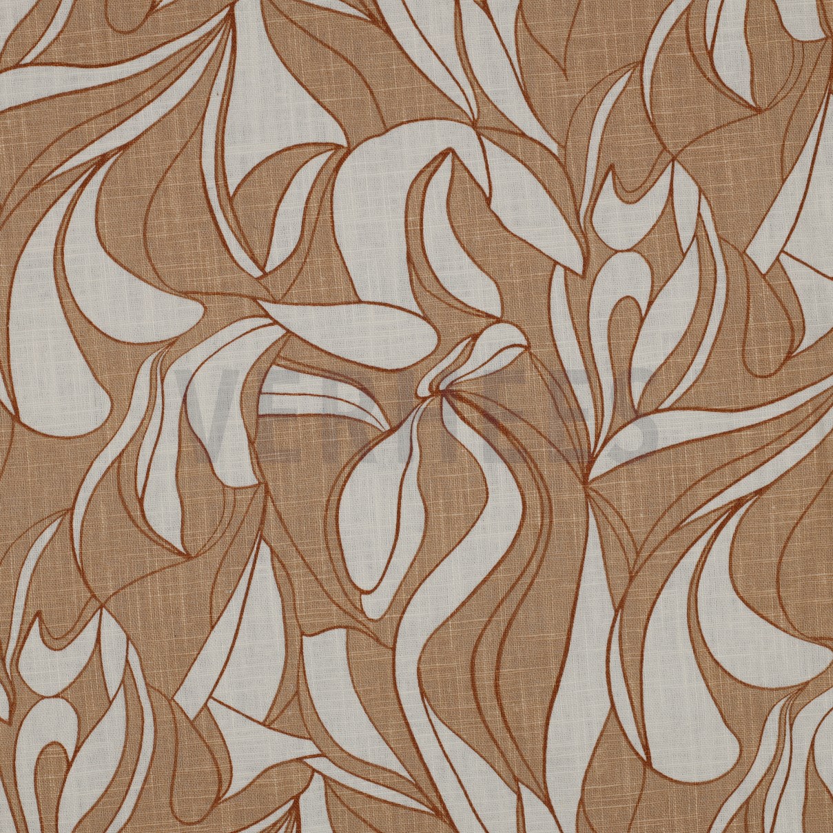 LINEN WASHED ABSTRACT CAPPUCCINO (high resolution)