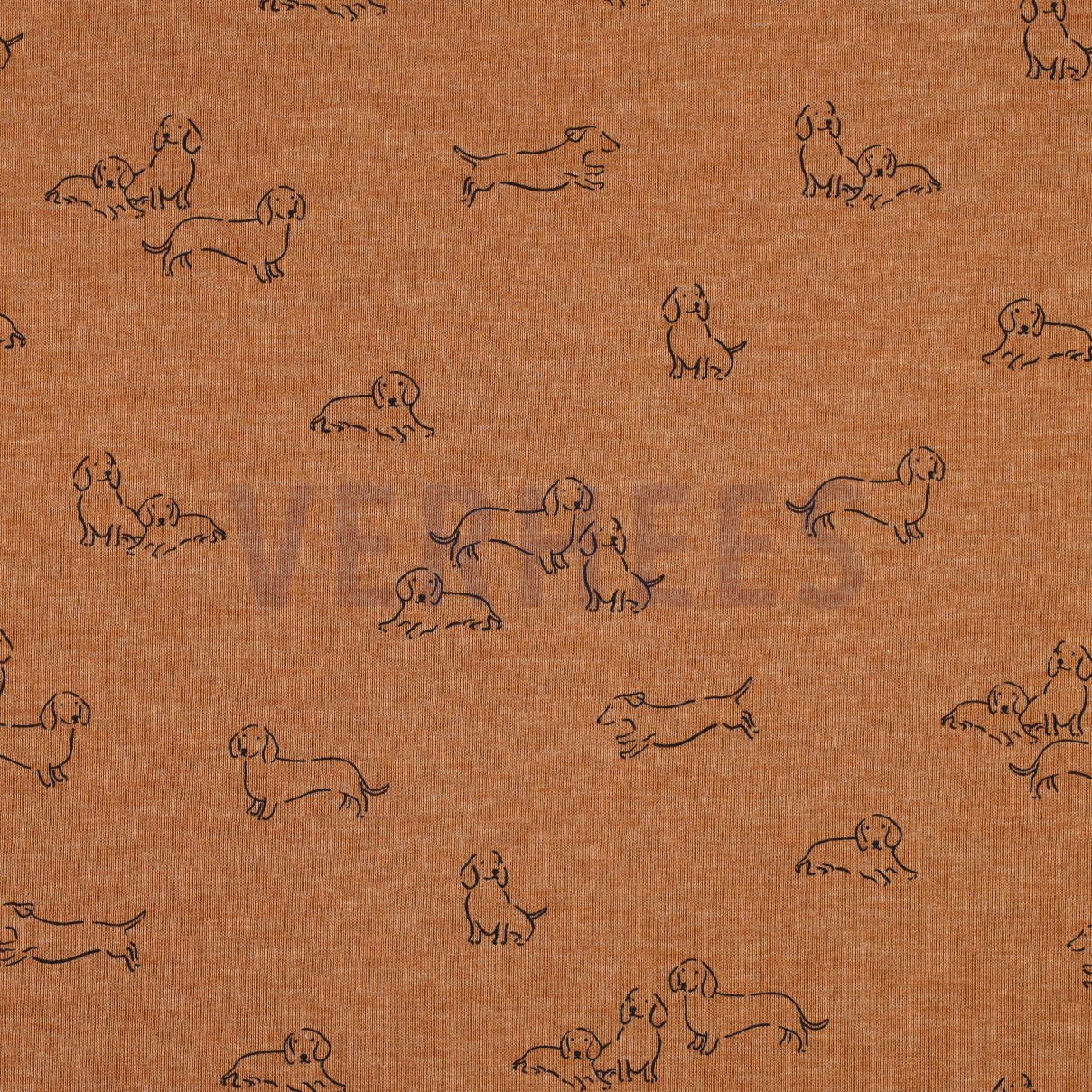 SWEAT MELANGE DOGS CAMEL MELANGE (high resolution)