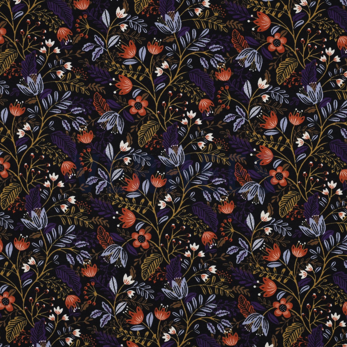 JERSEY FLOWERS ANTHRACITE (high resolution)