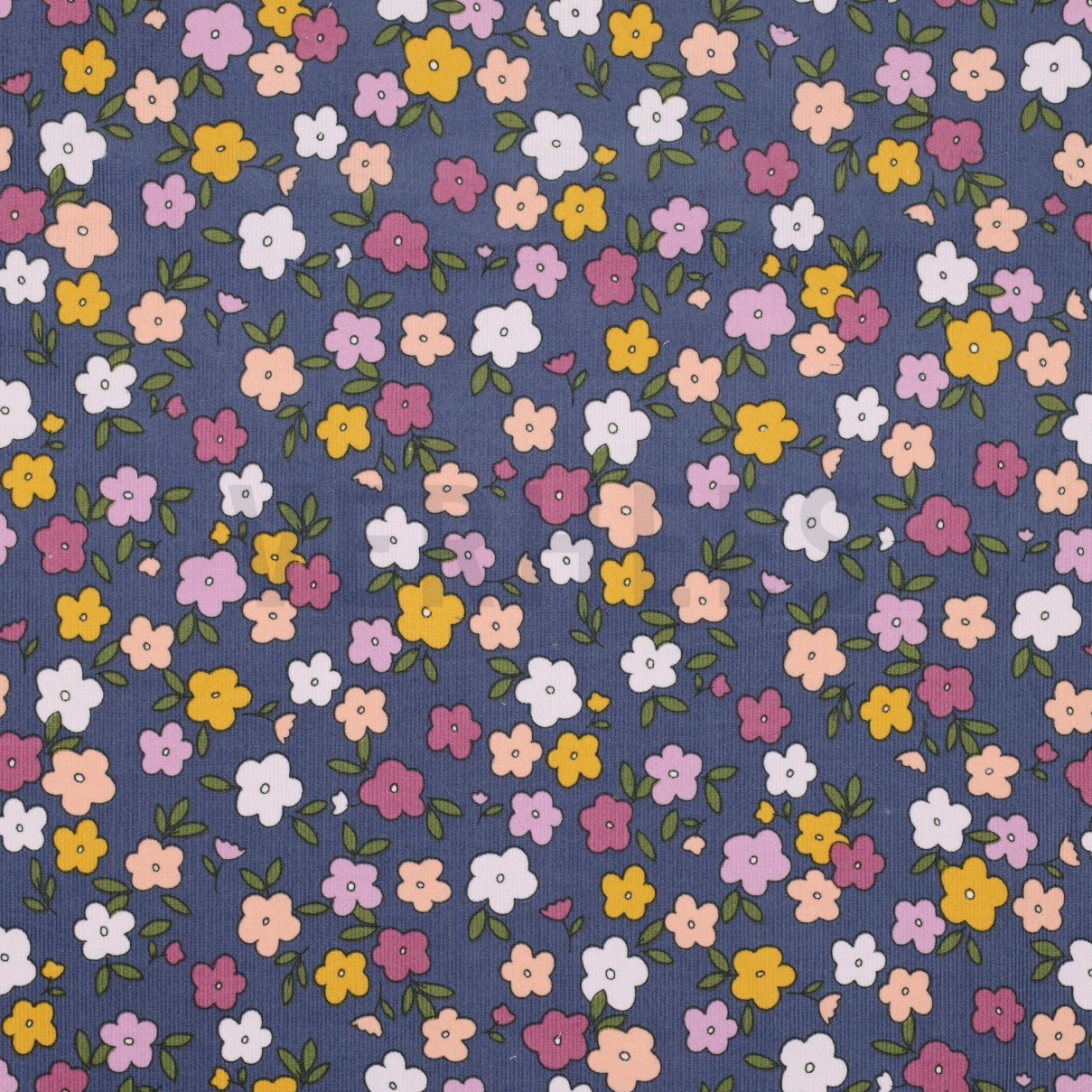 BABYCORD SMALL FLOWERS JEANS (high resolution)