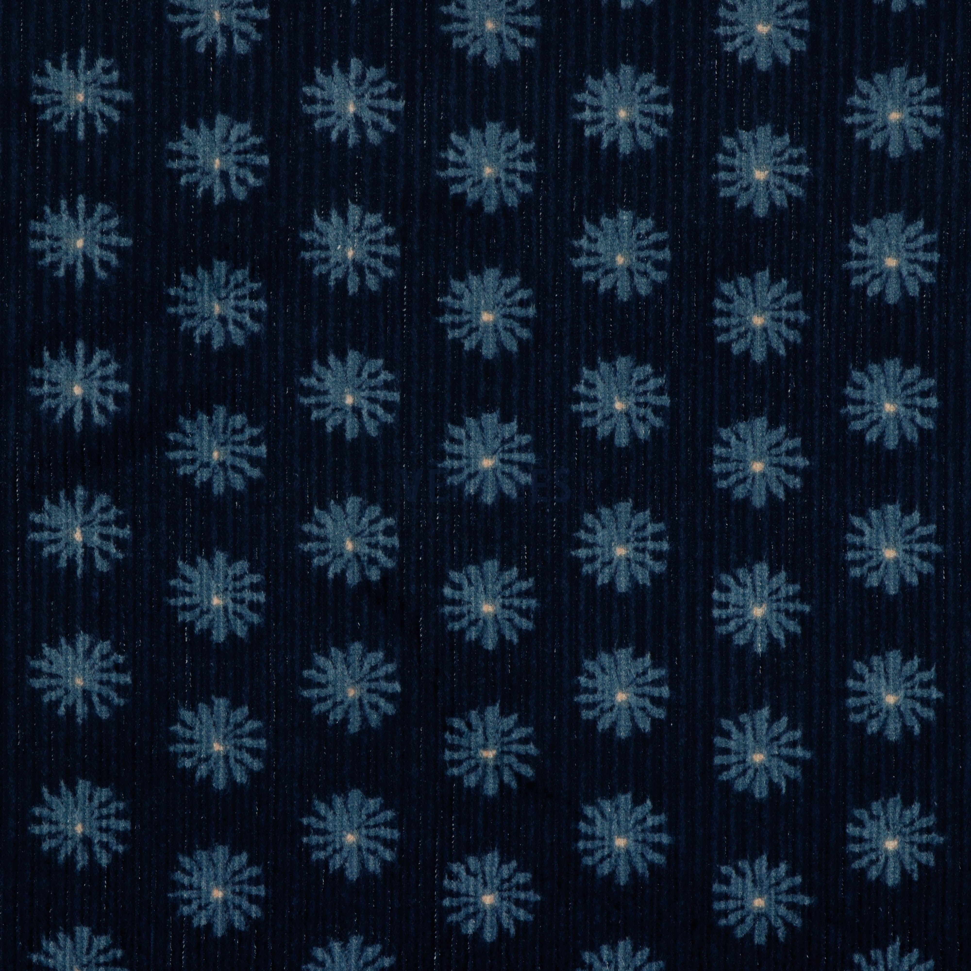 WASHED CORDUROY FLOWERS NAVY (high resolution)