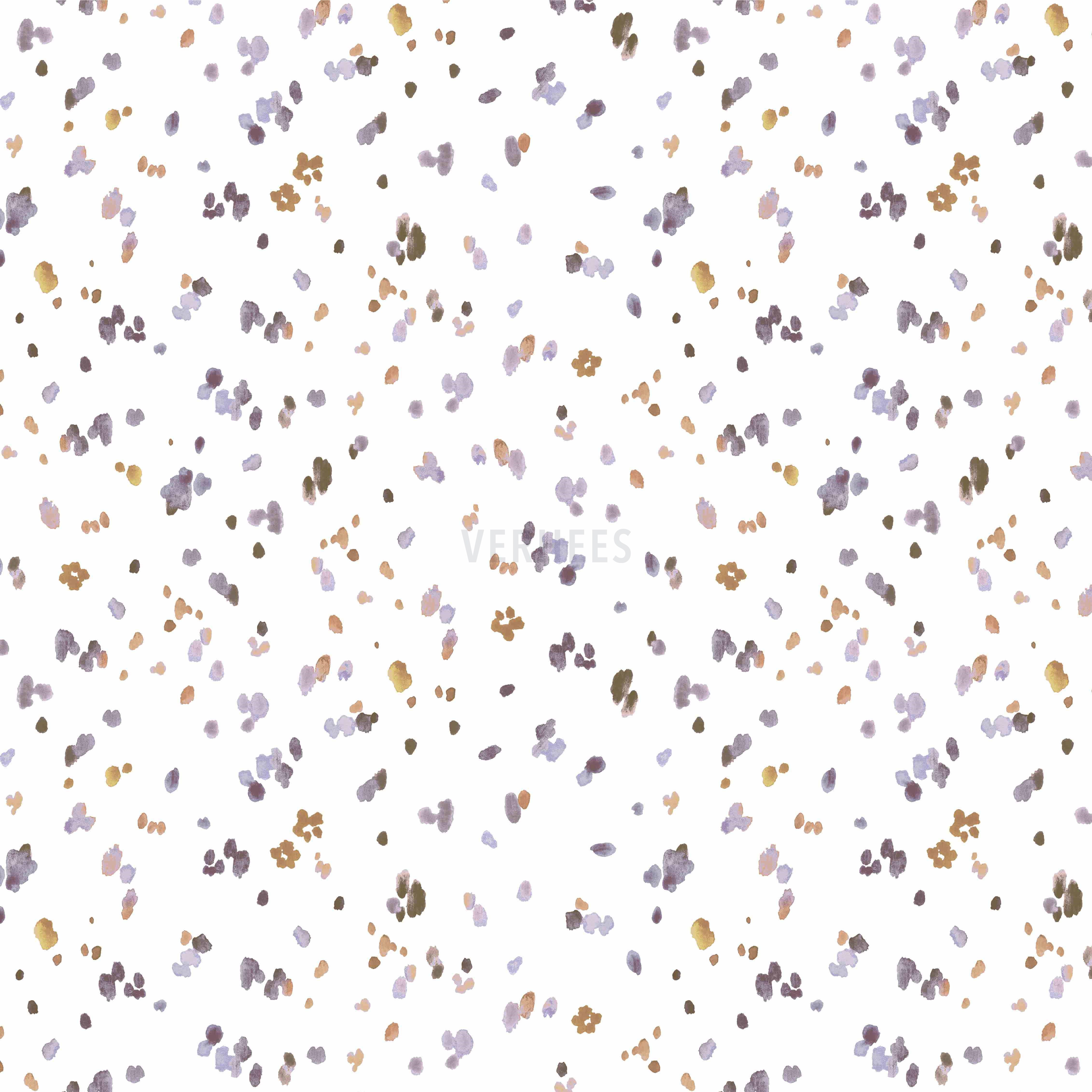 JERSEY DIGITAL FLOWERS AND LEAVES WHITE/LAVENDER (high resolution)