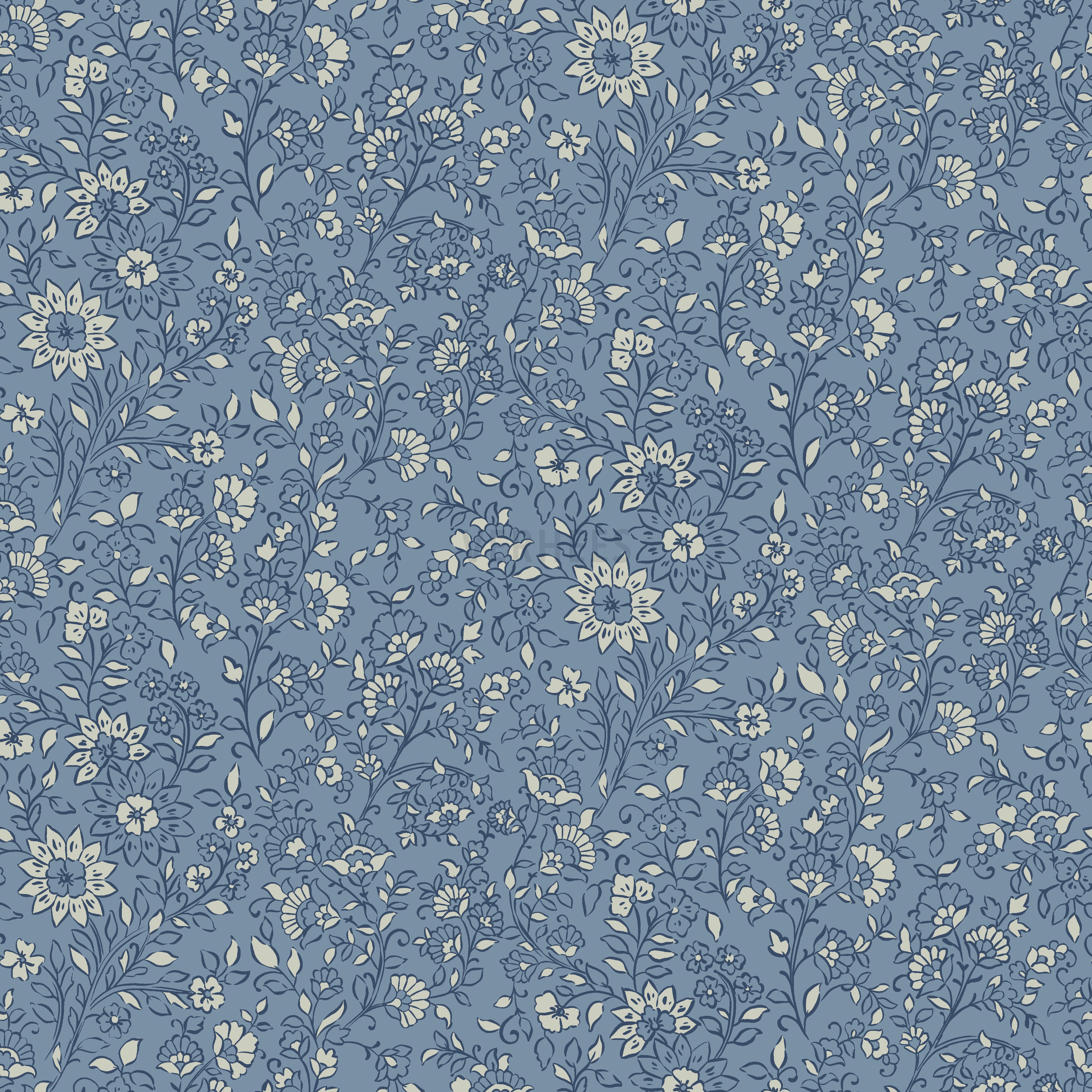 JERSEY FLOWERS BLUE SHADOW (high resolution)