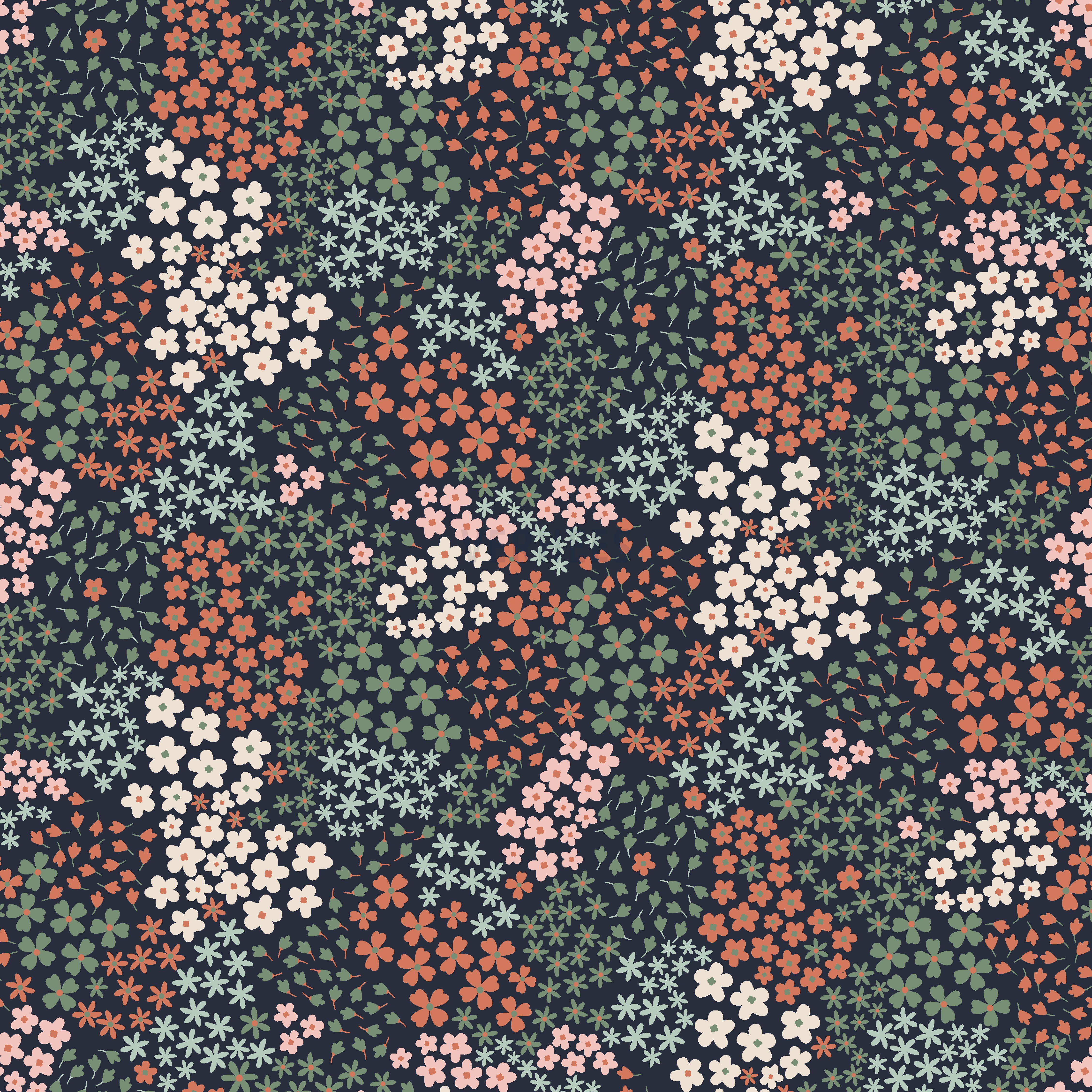 FRENCH TERRY SMALL FLOWERS NAVY (high resolution)