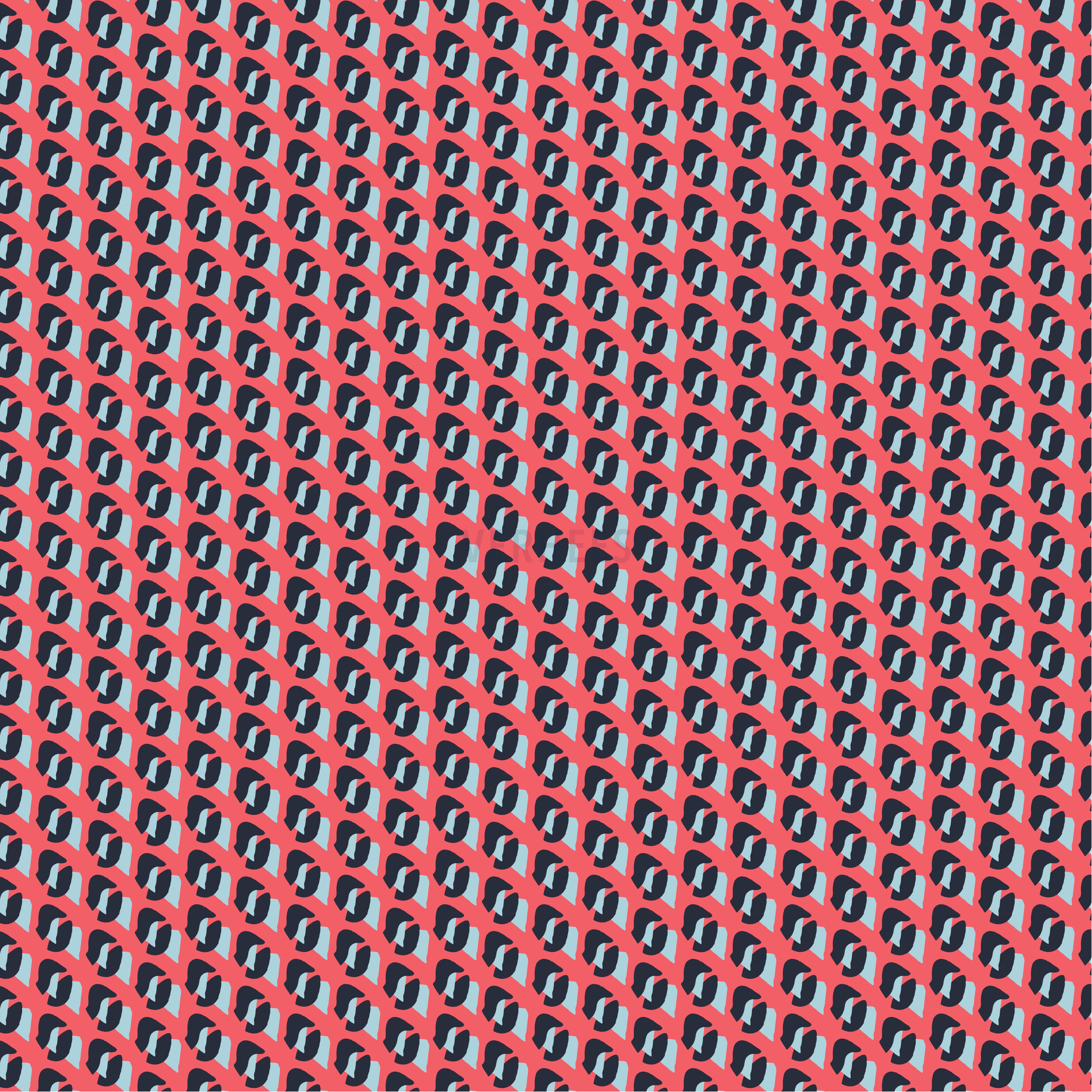 POPLIN GRAPHIC DOTS SPICED CORAL (high resolution)