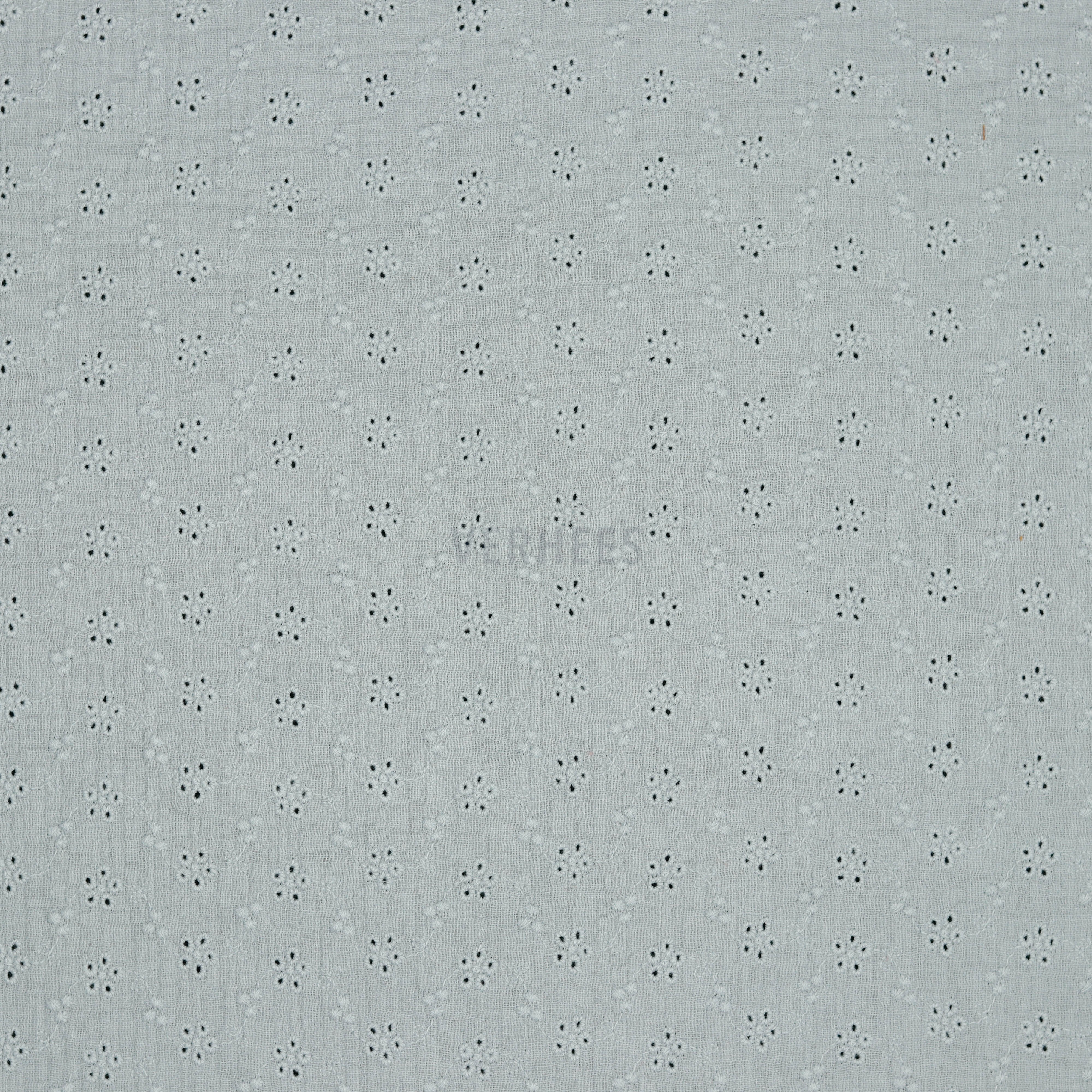 DOUBLE GAUZE EMBROIDERY FLOWERS GREY (high resolution)