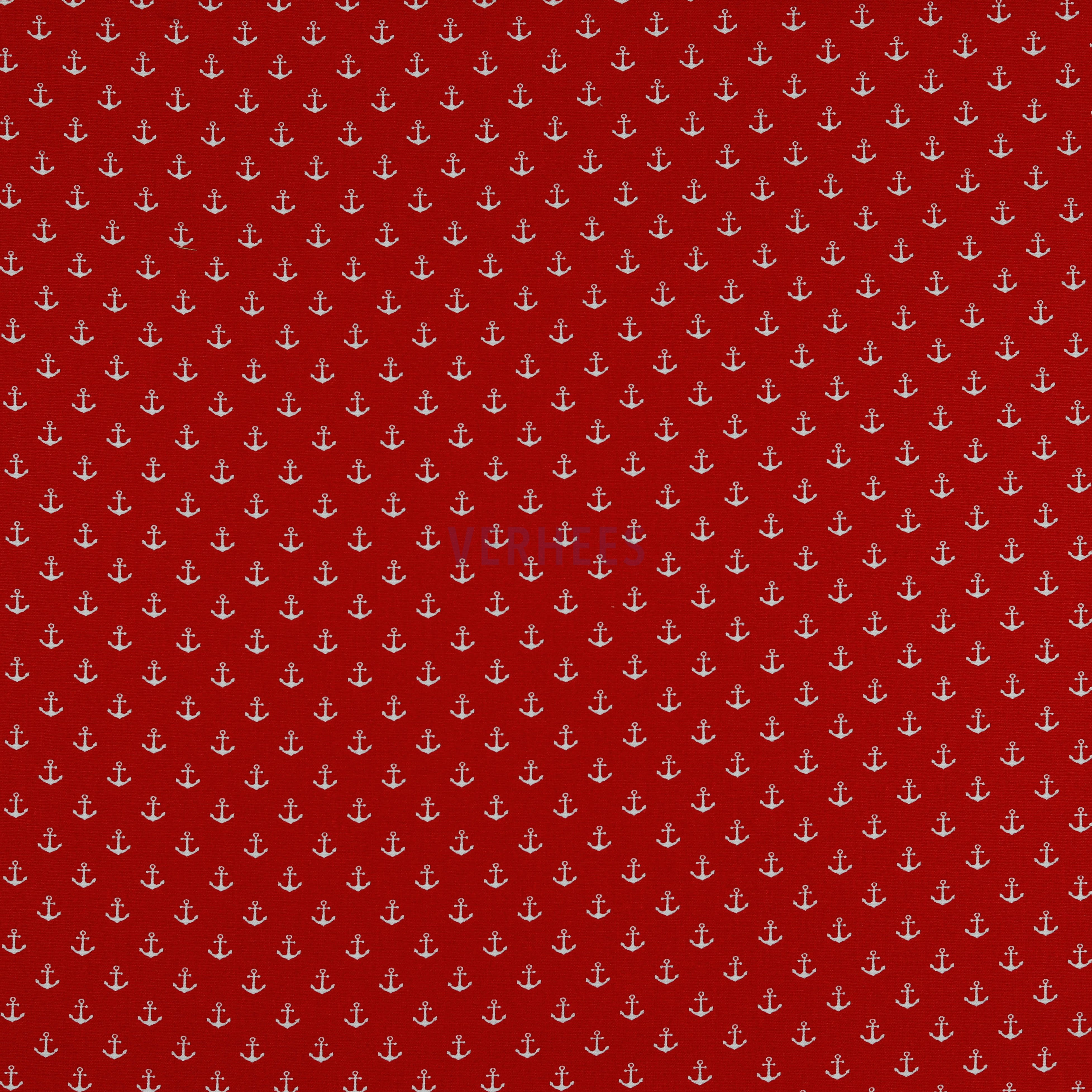POPLIN PETIT ANCHOR RED (high resolution)