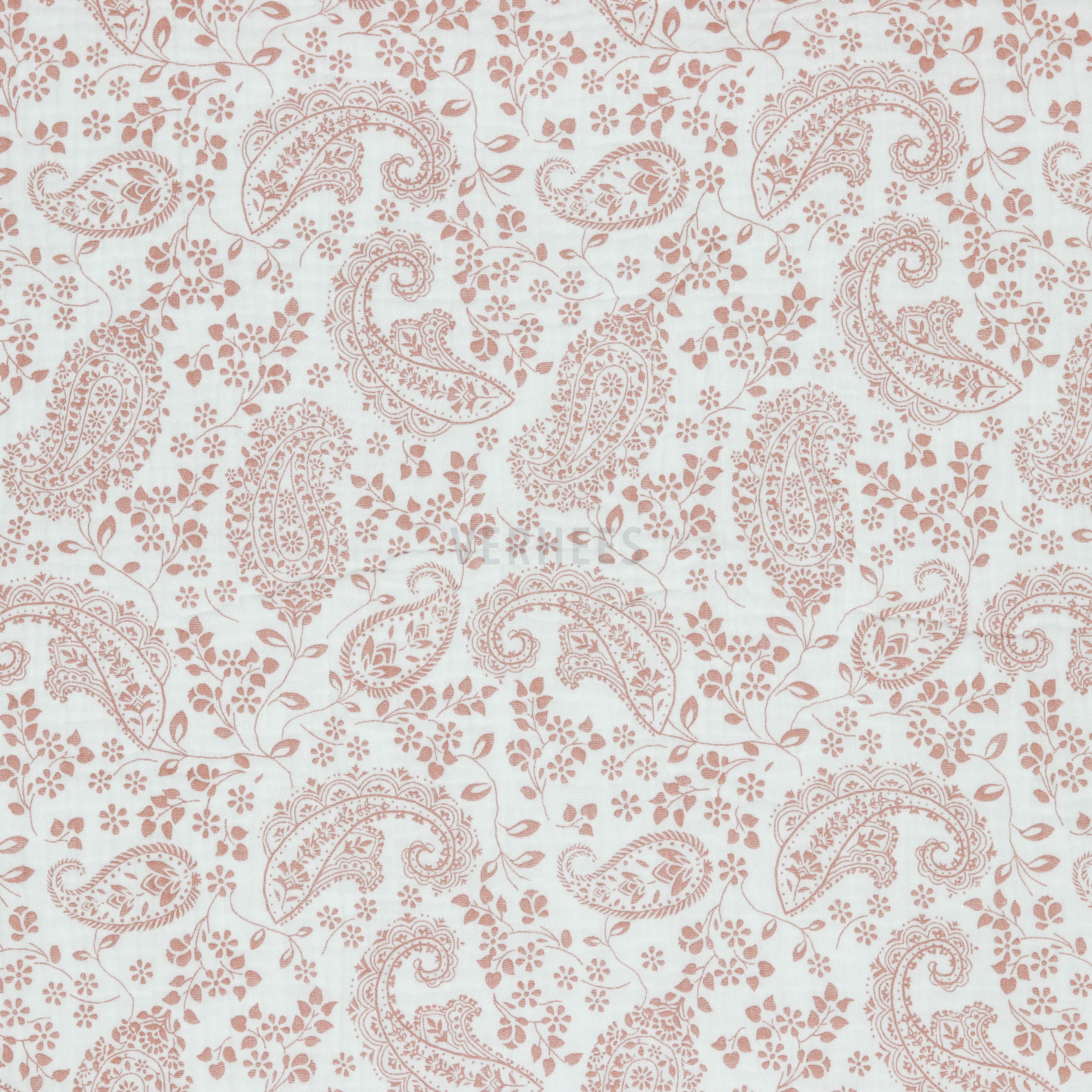 DOUBLE GAUZE GOTS PAISLEY FLOWERS WHITE (high resolution)