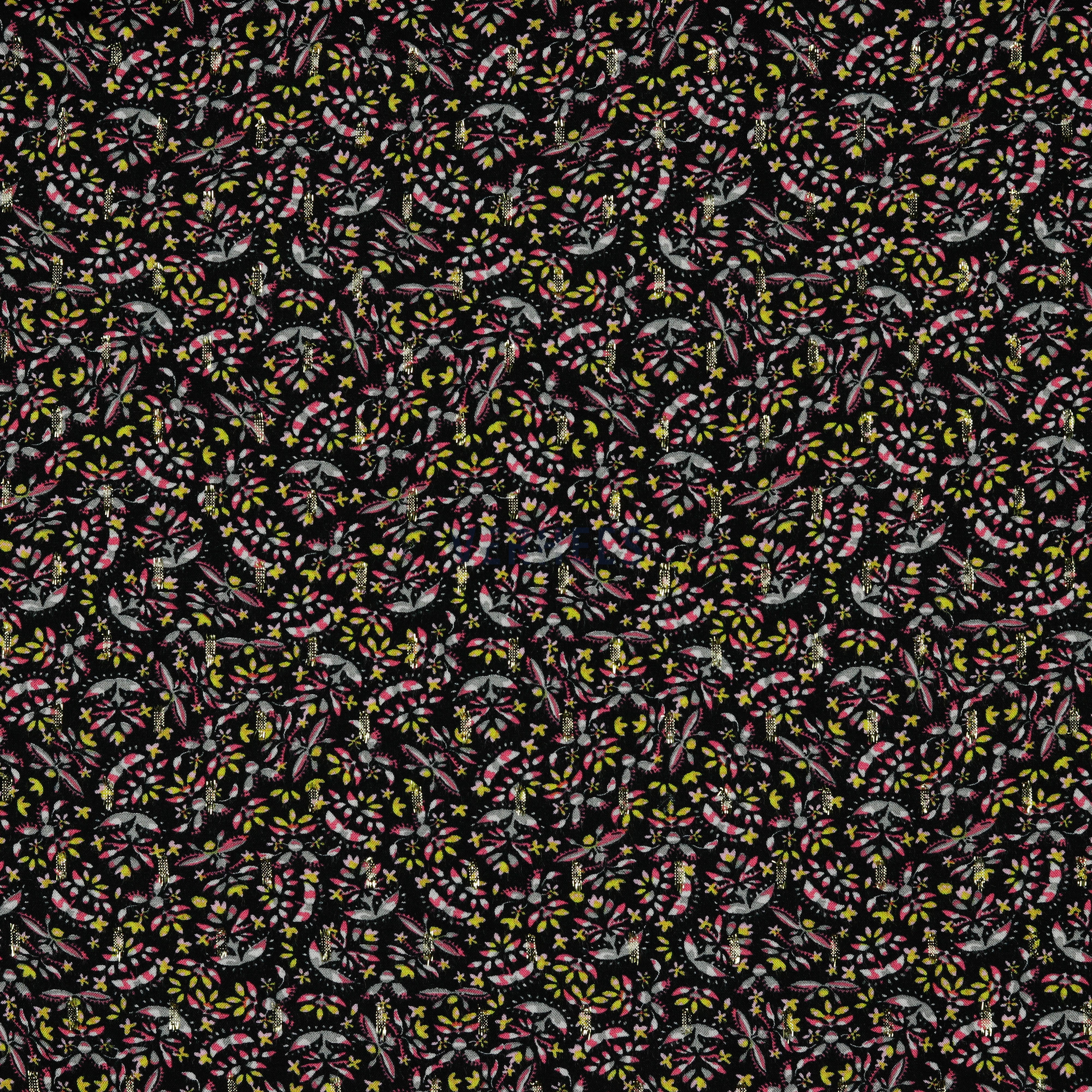 VISCOSE LUREX SMALL FLOWERS BLACK (high resolution)