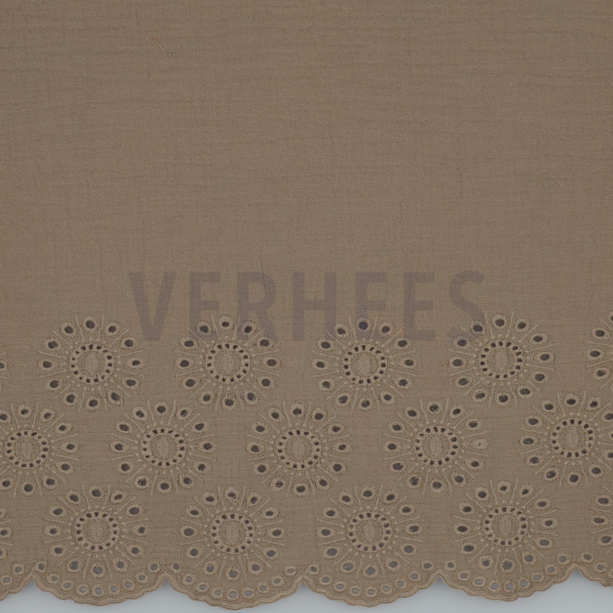 DOUBLE GAUZE BORDER 1-SIDE TAUPE (high resolution)