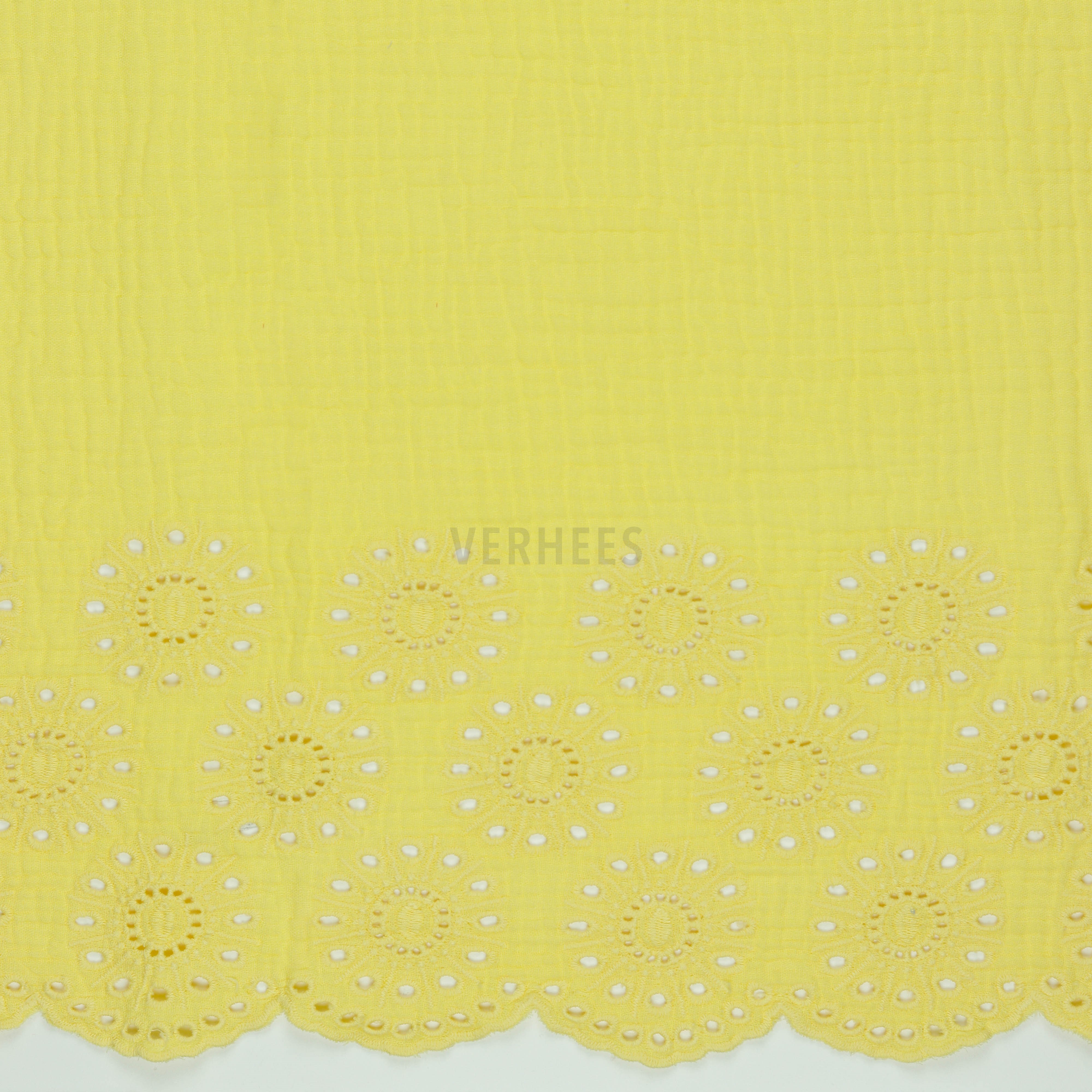 DOUBLE GAUZE BORDER 1-SIDE SOFT YELLOW (high resolution)