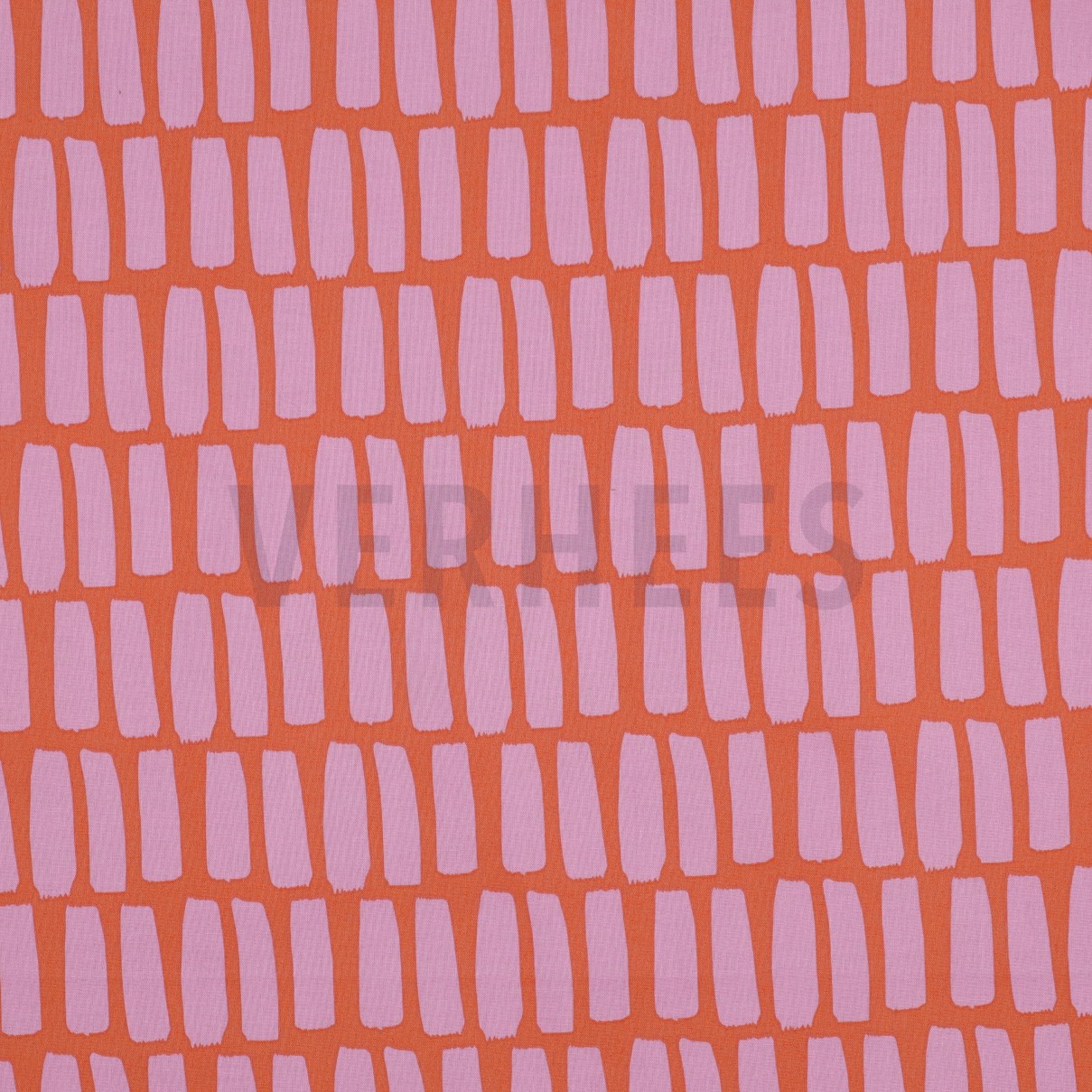 COATED COTTON DOTS AND STRIPES ORANGE (high resolution)