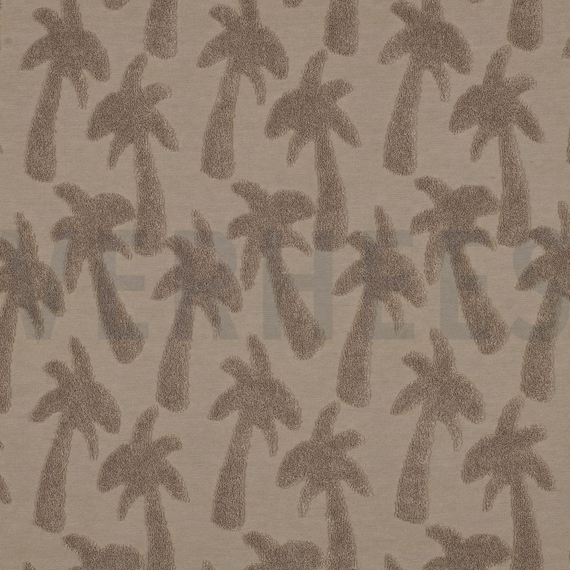 COTTON TOWELLING KNIT PALMTREES SAND (high resolution)