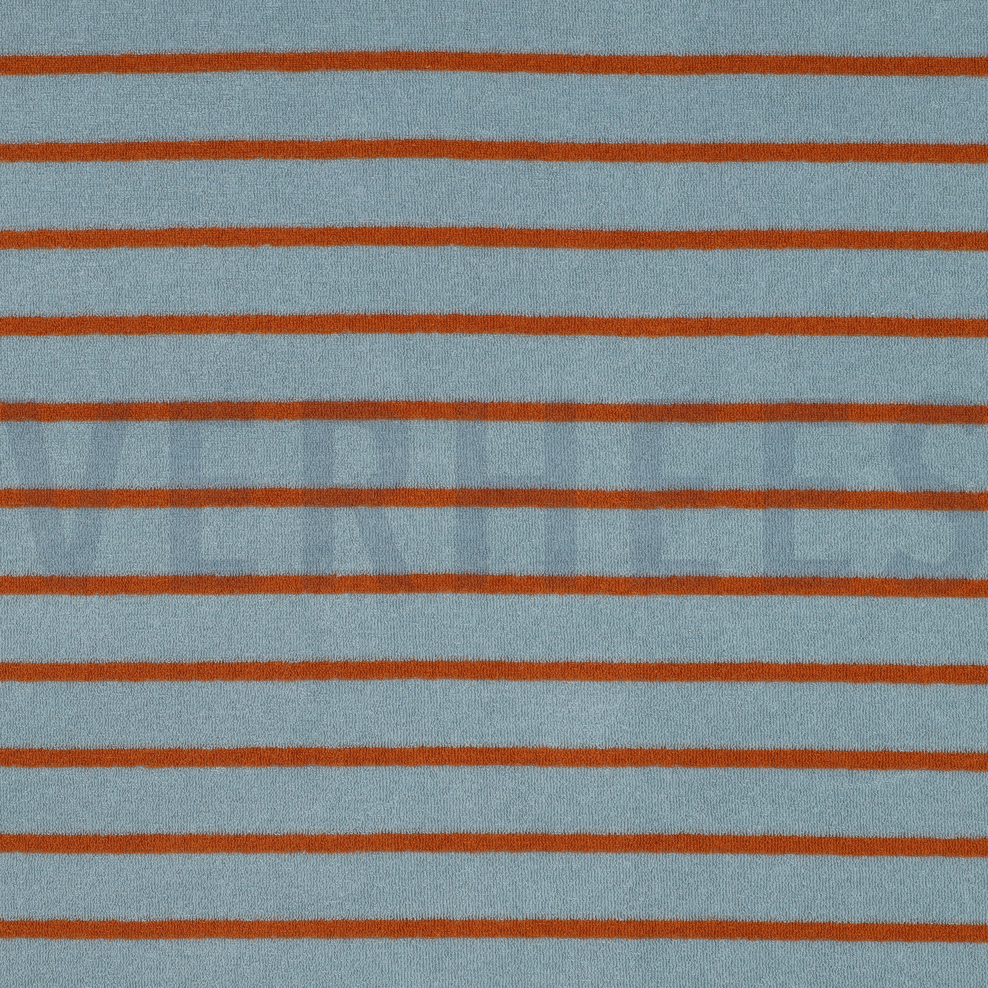 COTTON TOWELLING YARN DYED STRIPES BLUE / BROWN (high resolution)