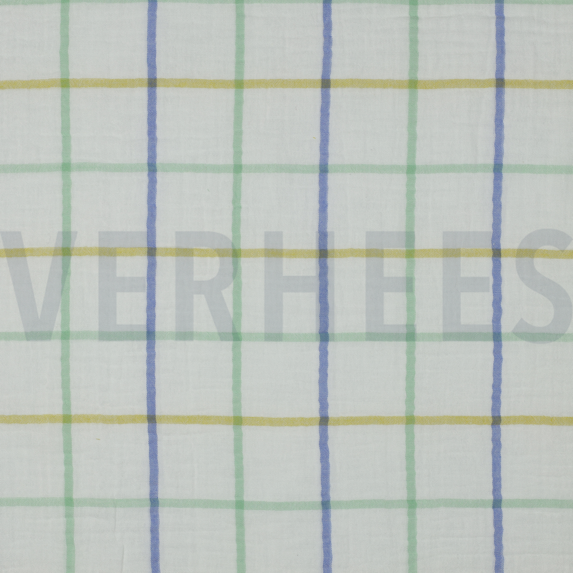 DOUBLE GAUZE YARN DYED CHECKS GREEN (high resolution)