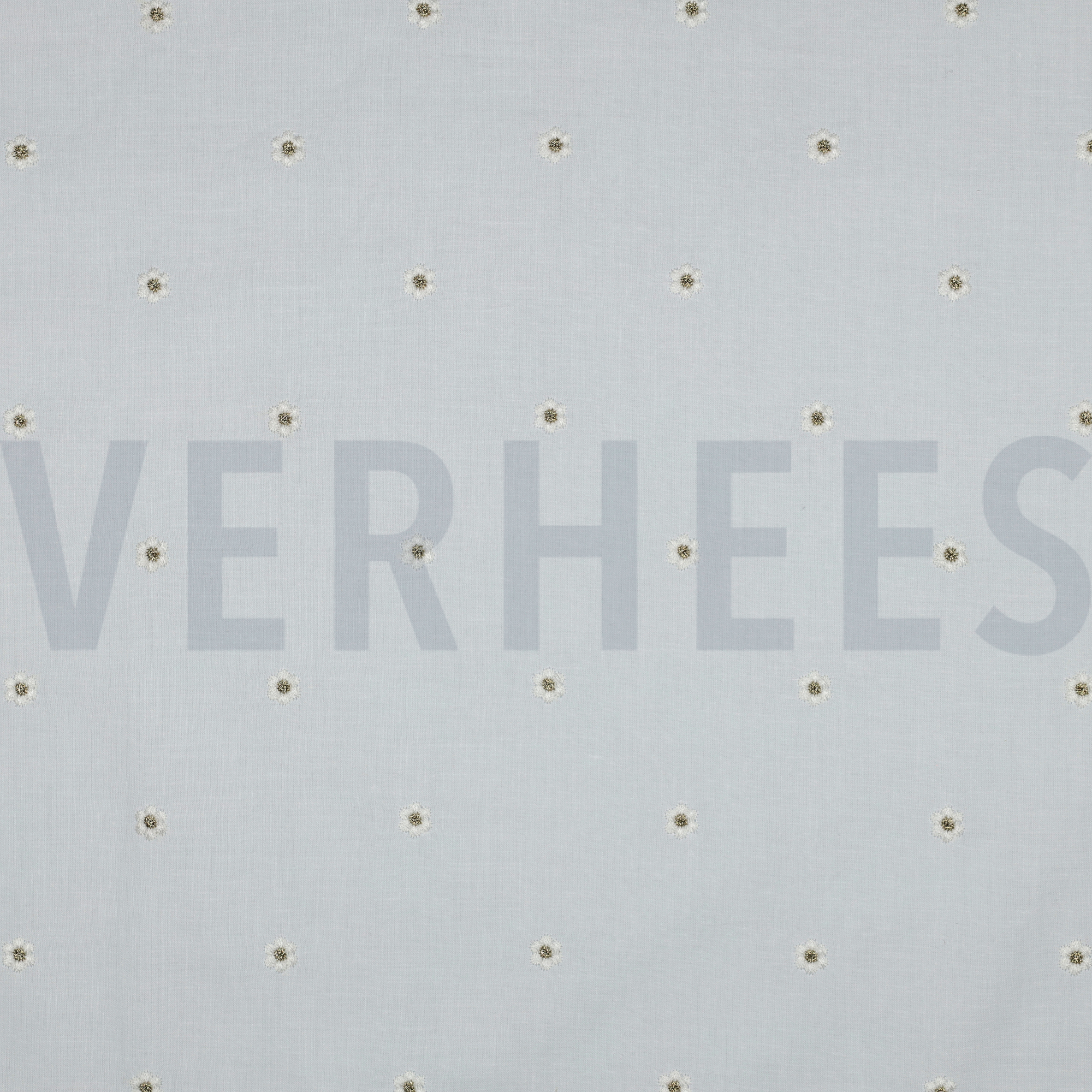 COTTON VOILE EMBROIDERY LUREX FLOWERS WHITE (high resolution)