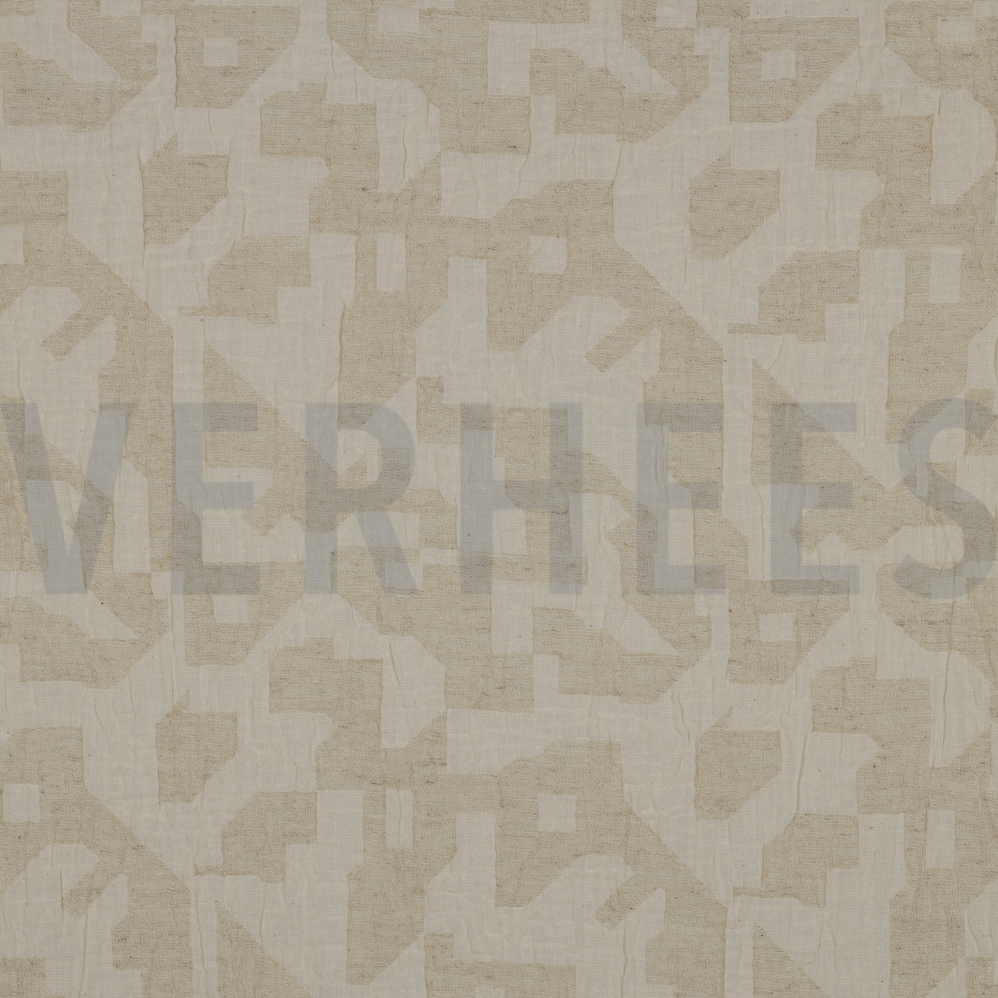 LINEN COTTON JACQUARD ABSTRACT NATURAL (high resolution)
