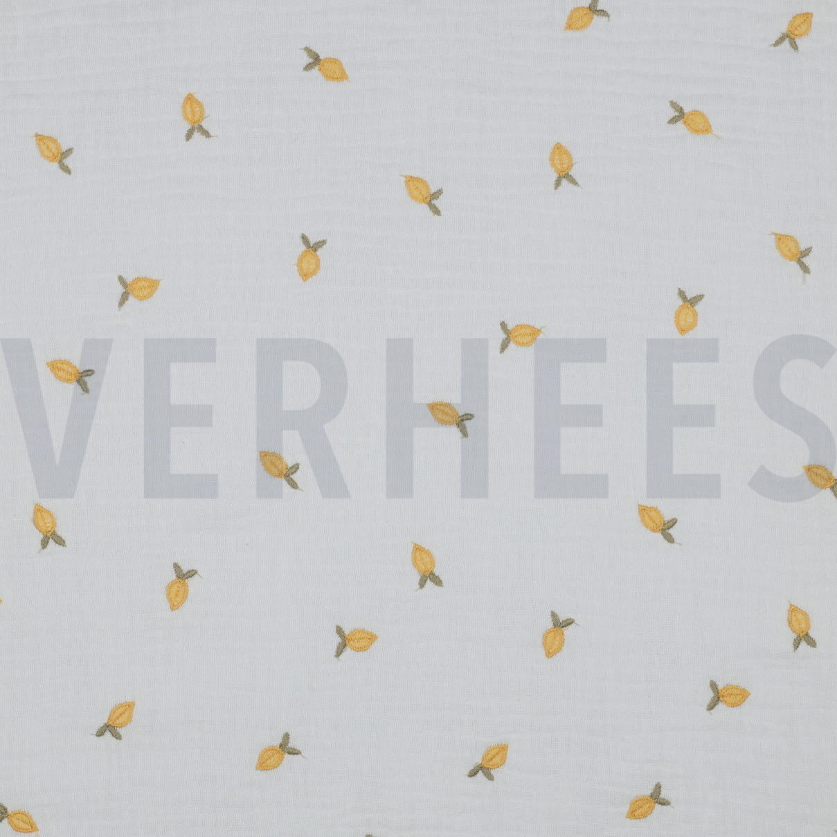 DOUBLE GAUZE EMBROIDERY LEMON WHITE (high resolution)