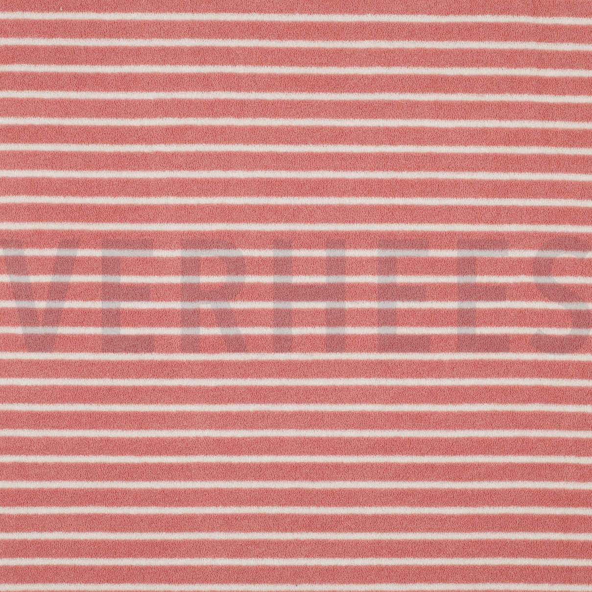 TOWELLING YARN DYED STRIPES OLD ROSE / OFF WHITE (high resolution)