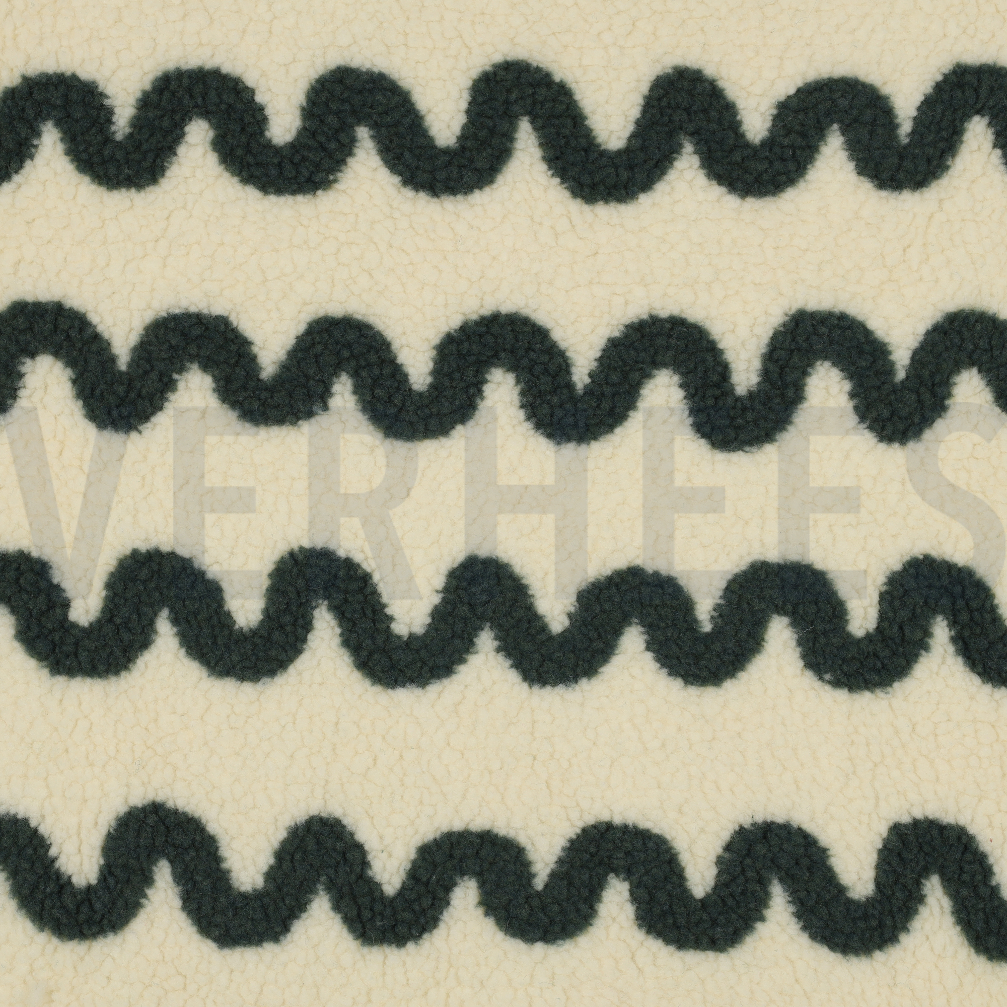TEDDY JACQUARD WAVES ARMY GREEN (high resolution)