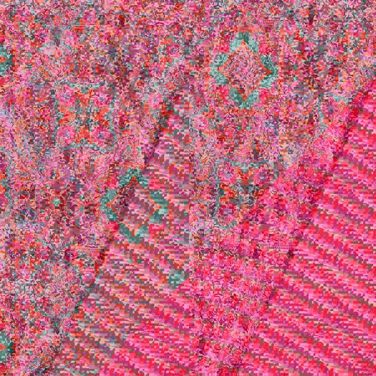 COTTON VOILE STEPPED DIGITAL PATCHWORK PINK (high resolution)