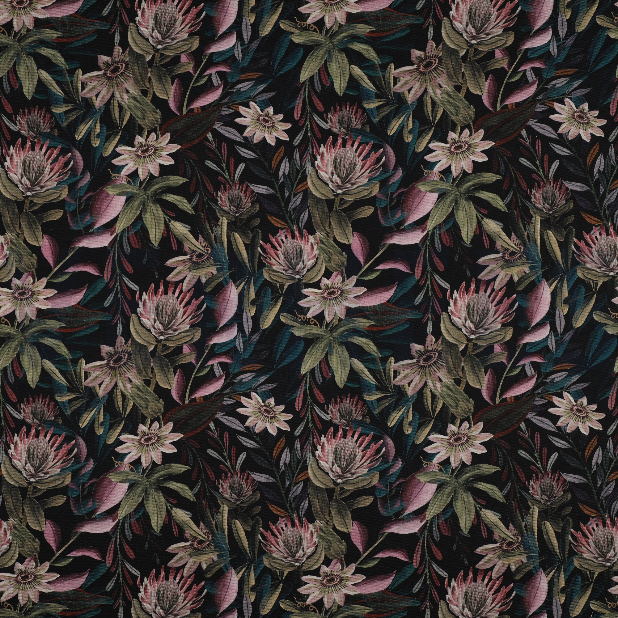 CANVAS DIGITAL FLOWERS BLACK (high resolution)