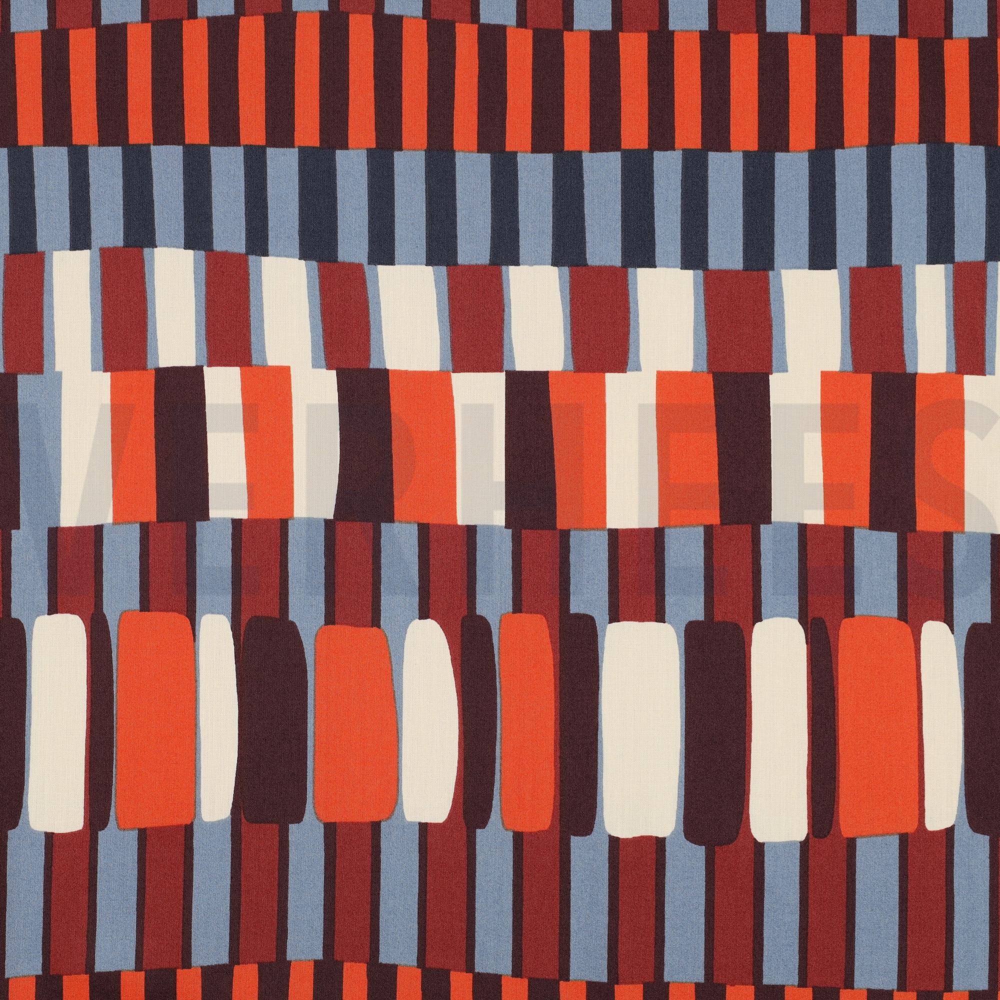 COTTON VISCOSE STRIPES JEANS (high resolution)