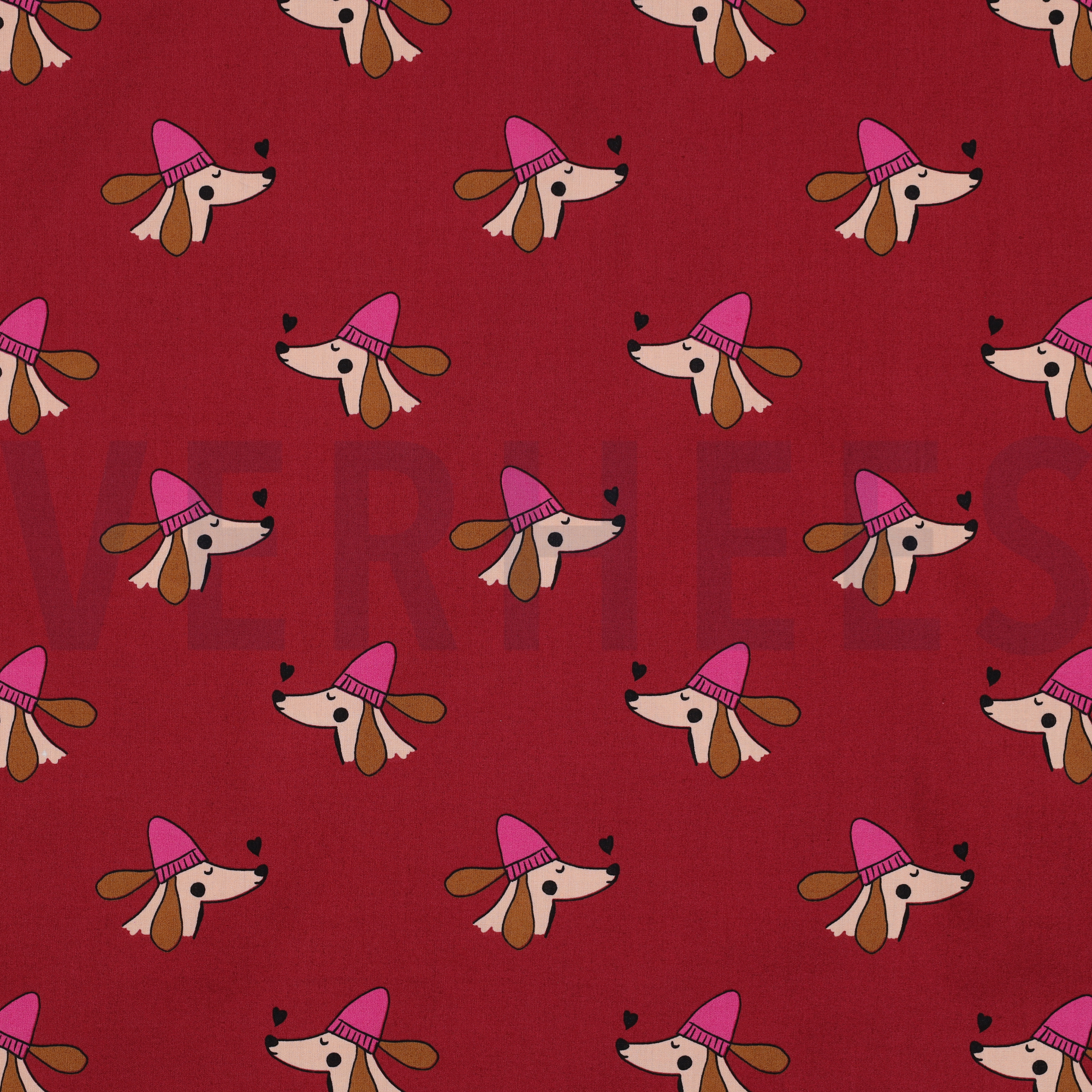 FINE POPLIN DOGS BORDEAUX (high resolution)