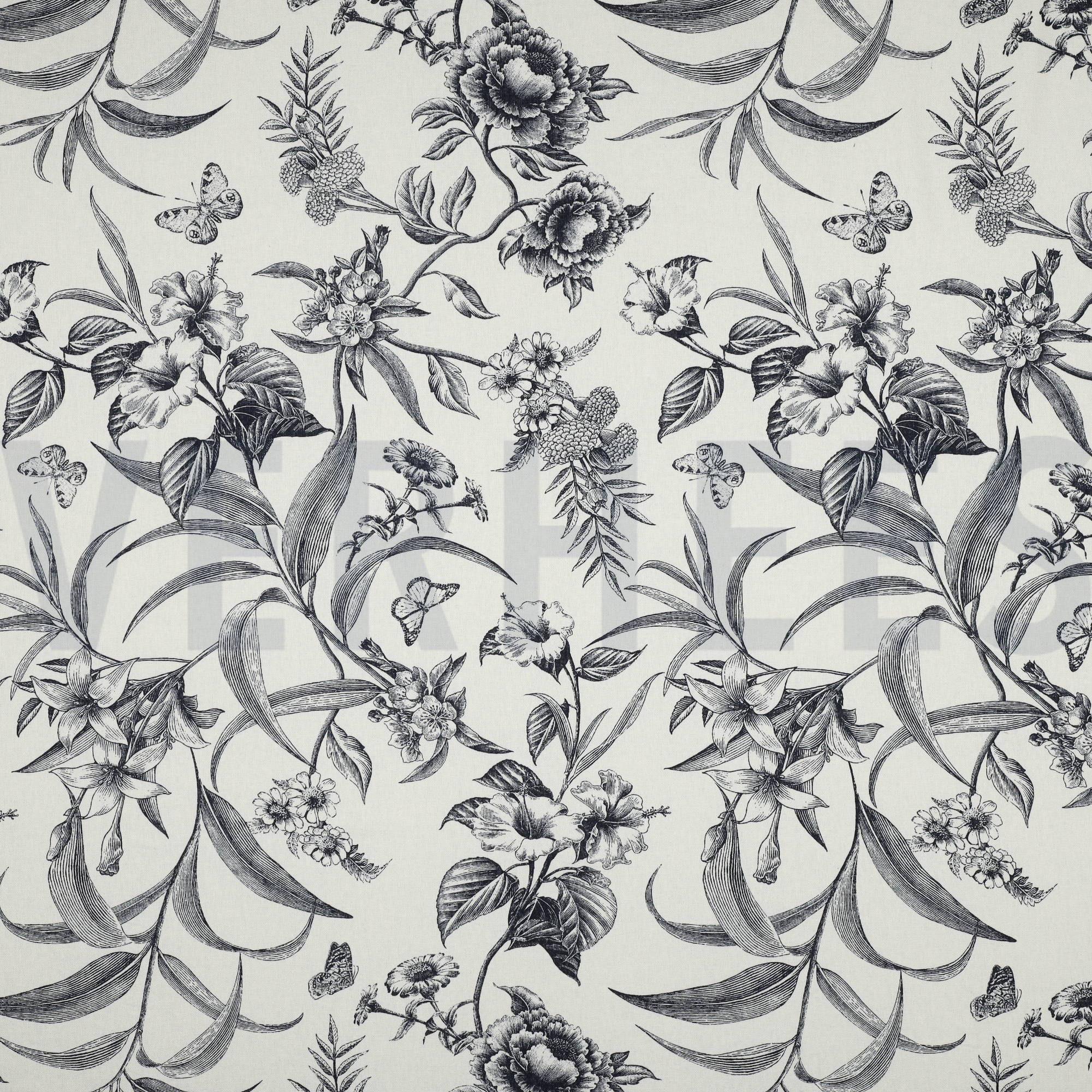 LINEN VISCOSE FLOWERS NAVY (high resolution)