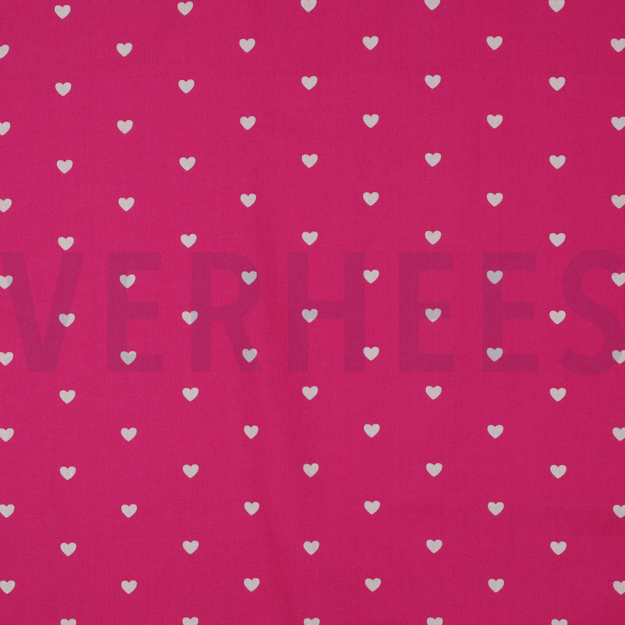 FINE POPLIN HEARTS FUCHSIA / WHITE (high resolution)
