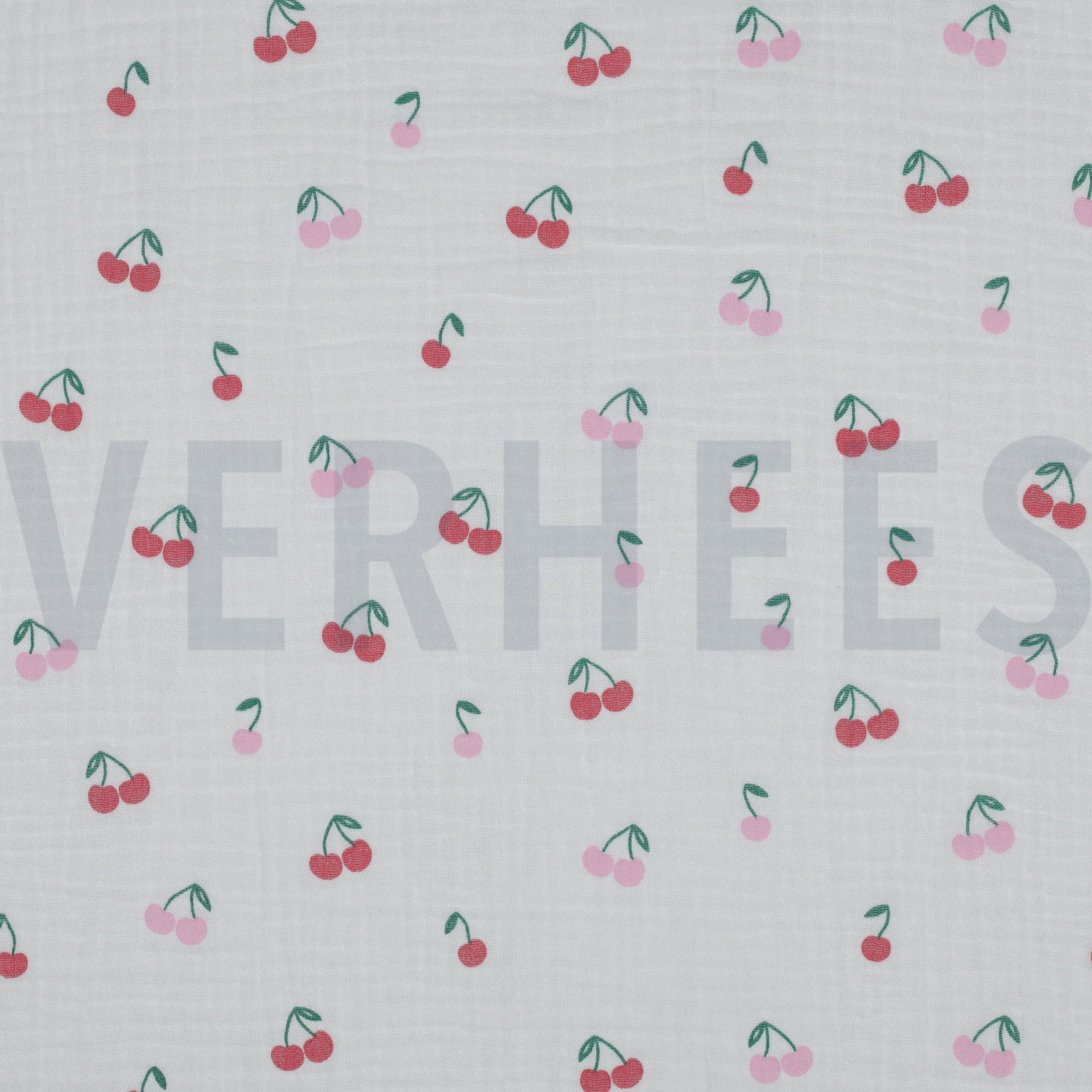 DOUBLE GAUZE FRUITS WHITE (high resolution)