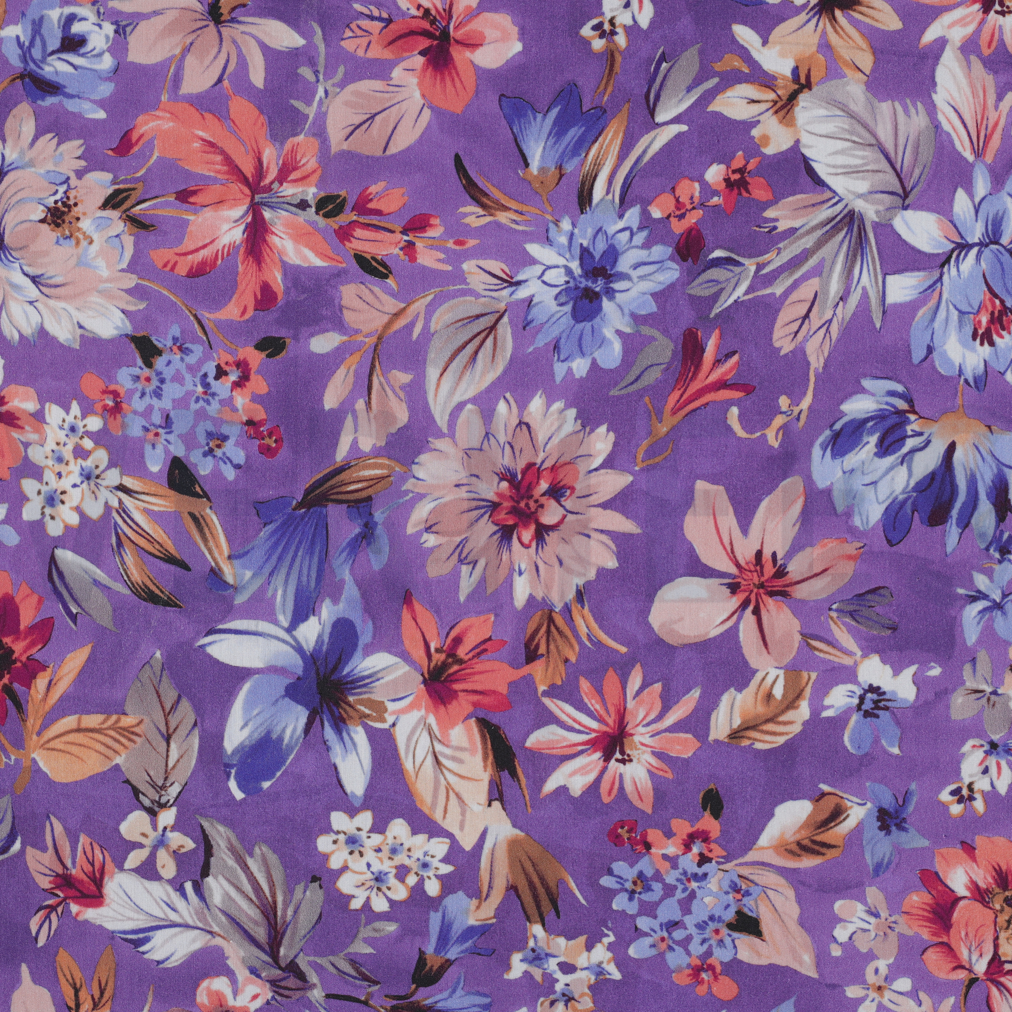 COTTON VISCOSE DIGITAL FLOWERS LAVENDER (high resolution)