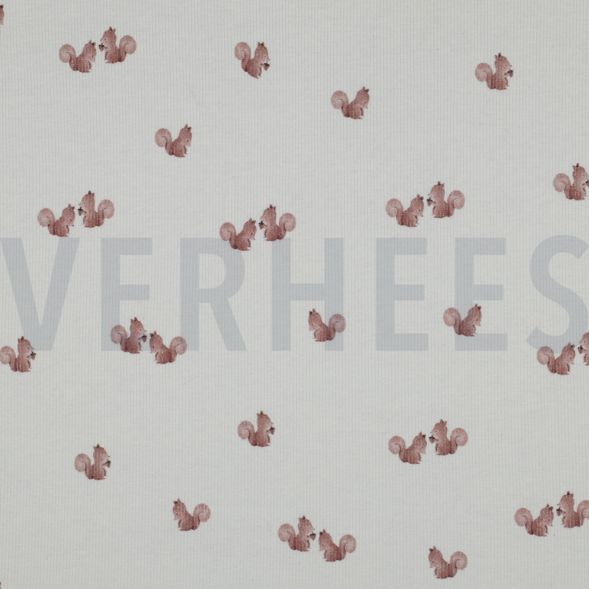 RIB JERSEY DIGITAL FOREST ANIMALS WHITE (high resolution)