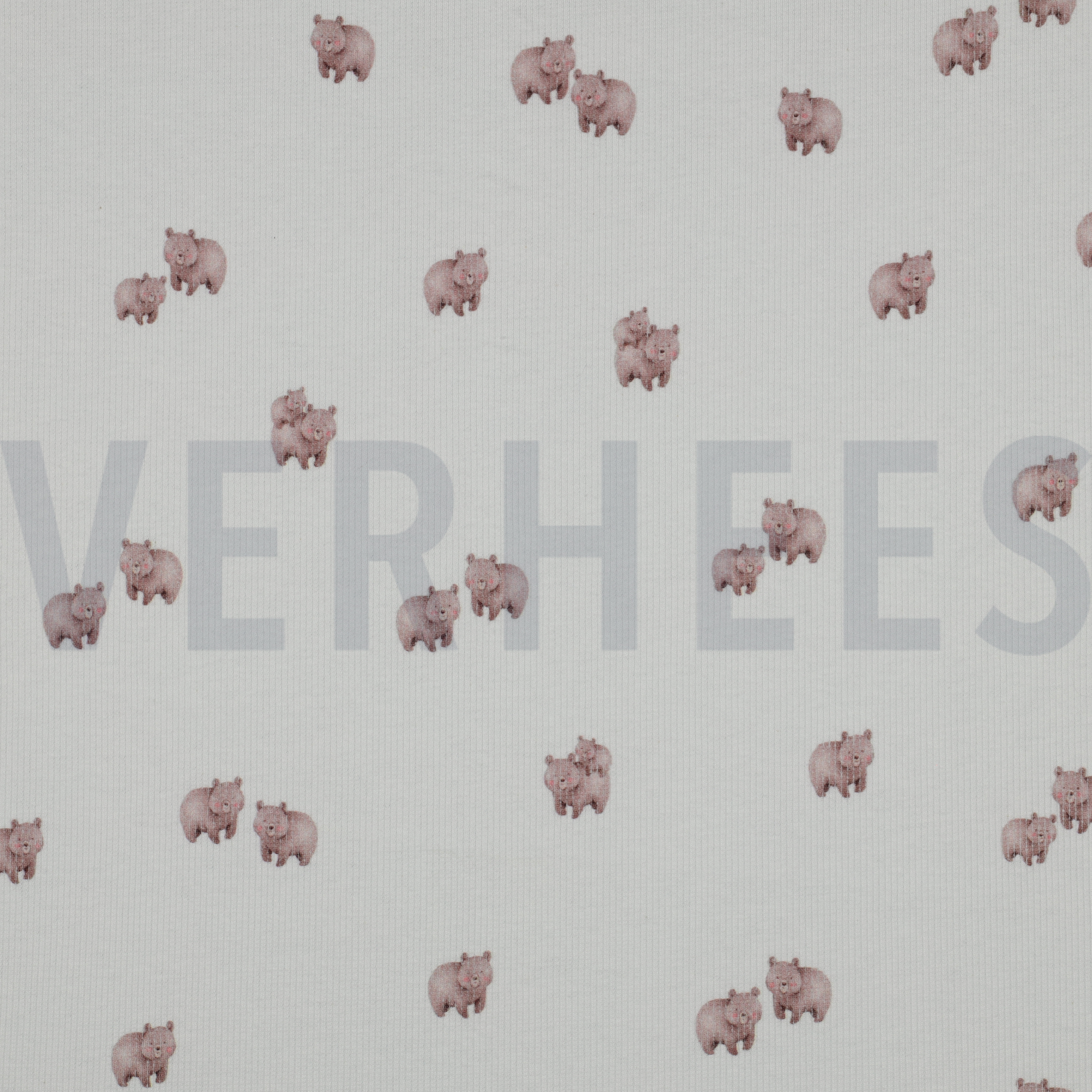 RIB JERSEY DIGITAL FOREST ANIMALS WHITE (high resolution)