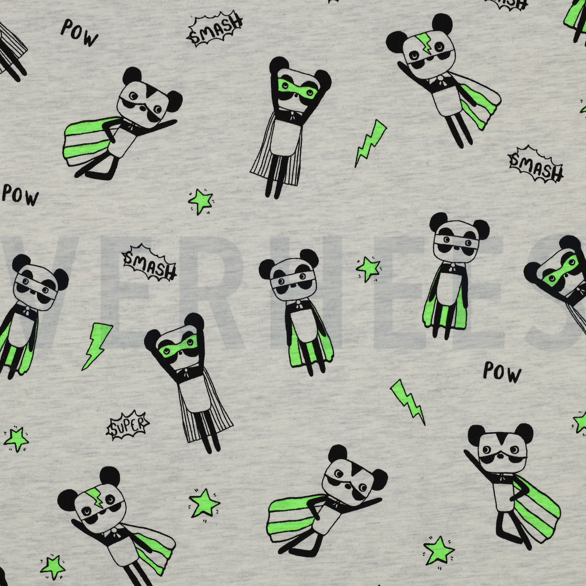 JERSEY MELANGE NEON SUPER HEROES ECRU (high resolution)