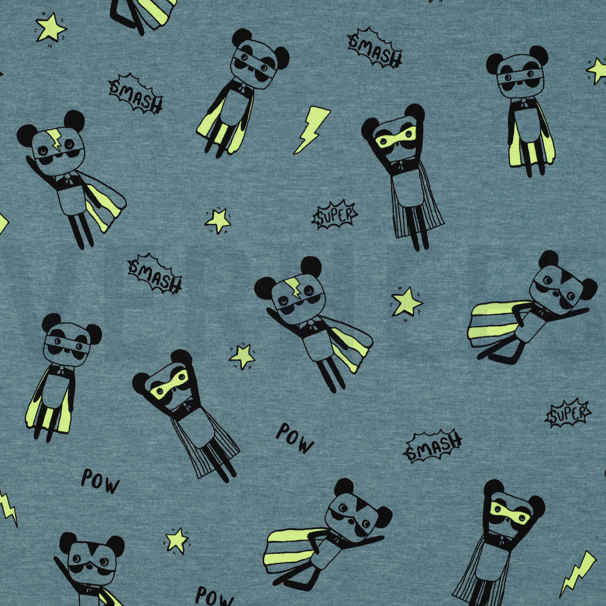 JERSEY MELANGE NEON SUPER HEROES SMOKE BLUE (high resolution)