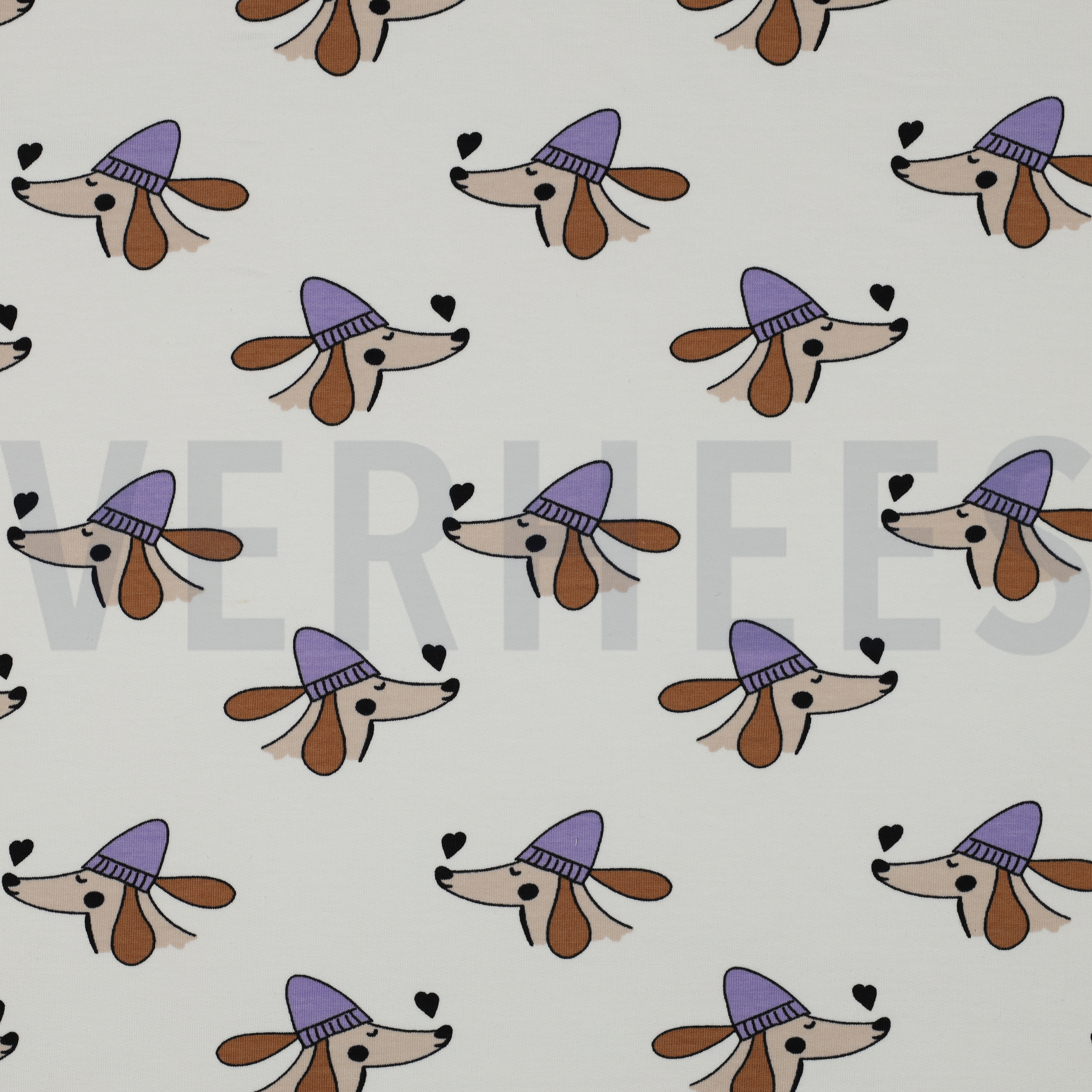 FRENCH TERRY DOGS AND HEARTS OFF-WHITE (high resolution)