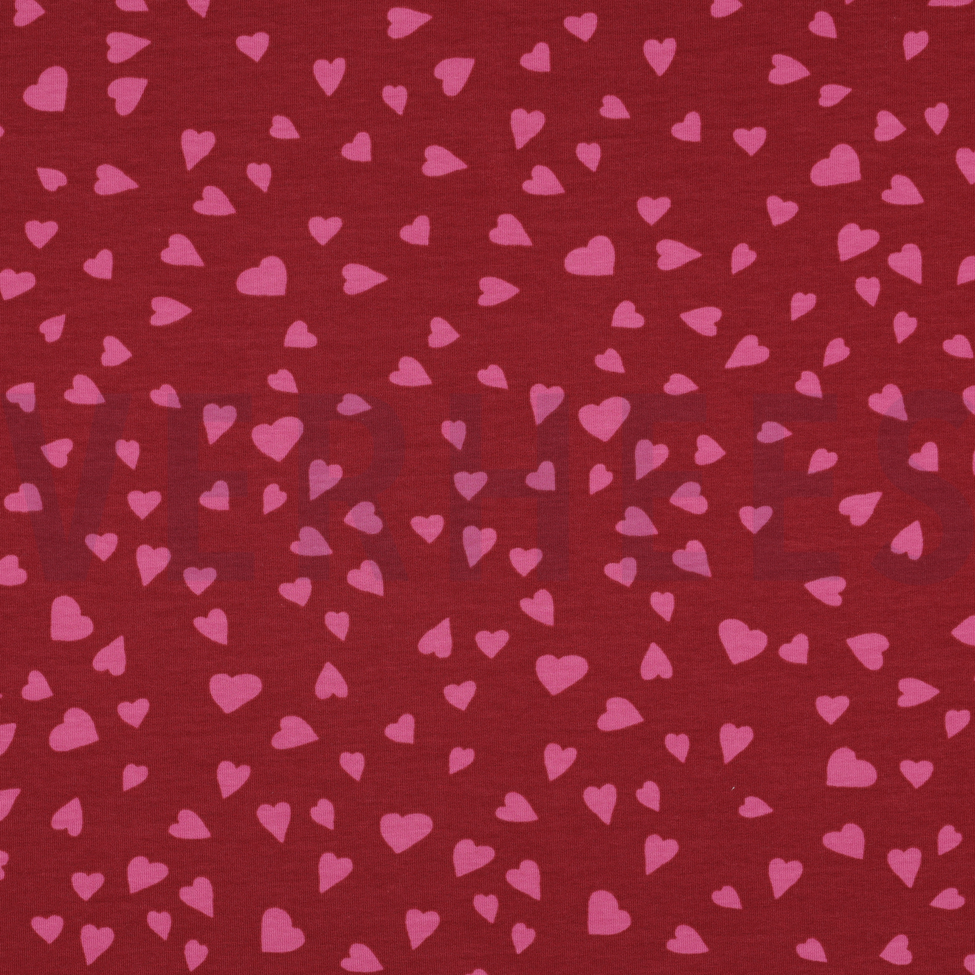FRENCH TERRY DOGS AND HEARTS RED (high resolution)