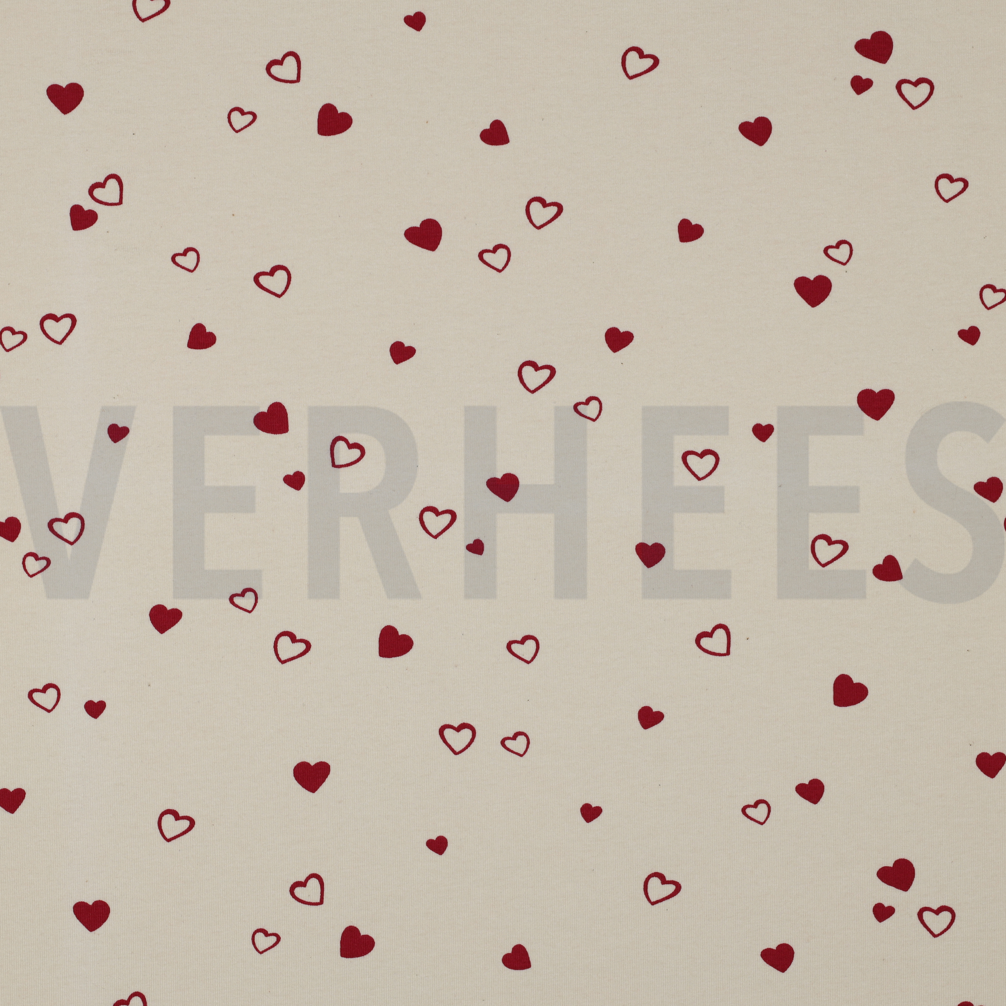 JERSEY GOTS NATURAL HEARTS NATURAL/ FUCHSIA (high resolution)